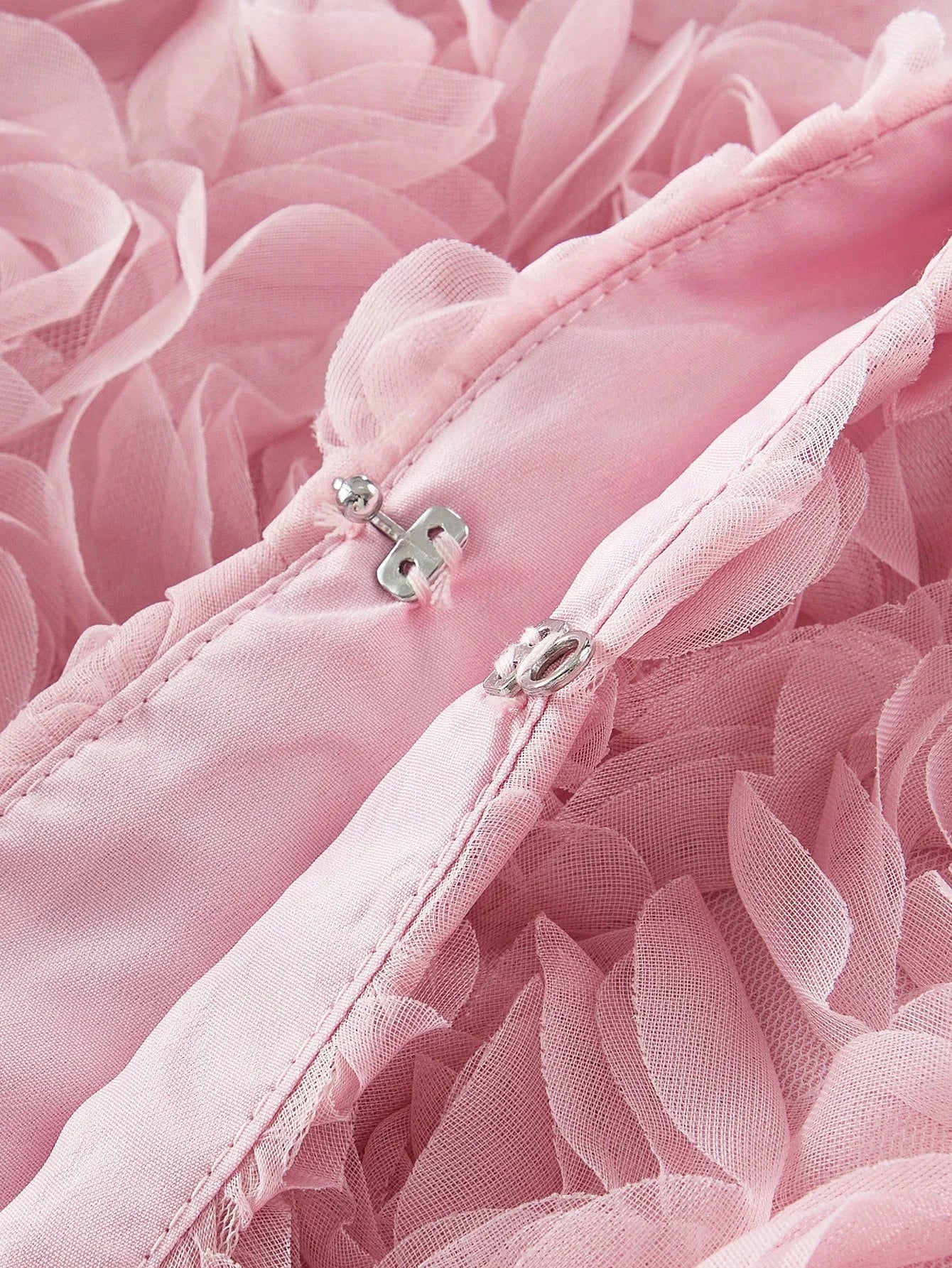 PREMIUM MESH FLORAL PATCHED BOXY COAT VALENTINES DAY