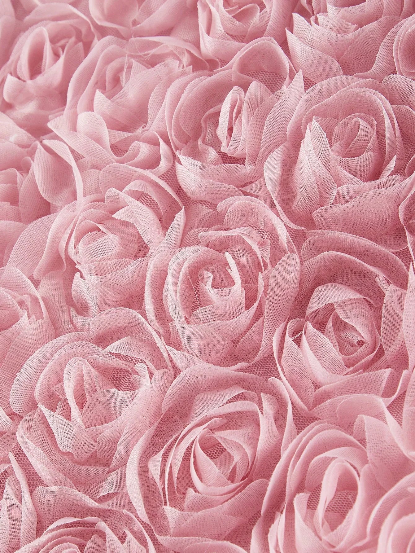 PREMIUM MESH FLORAL PATCHED BOXY COAT VALENTINES DAY