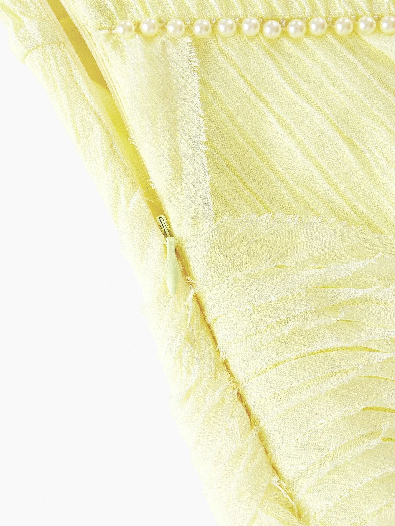 PREMIUM MESH GATHERED CAMI DRESS