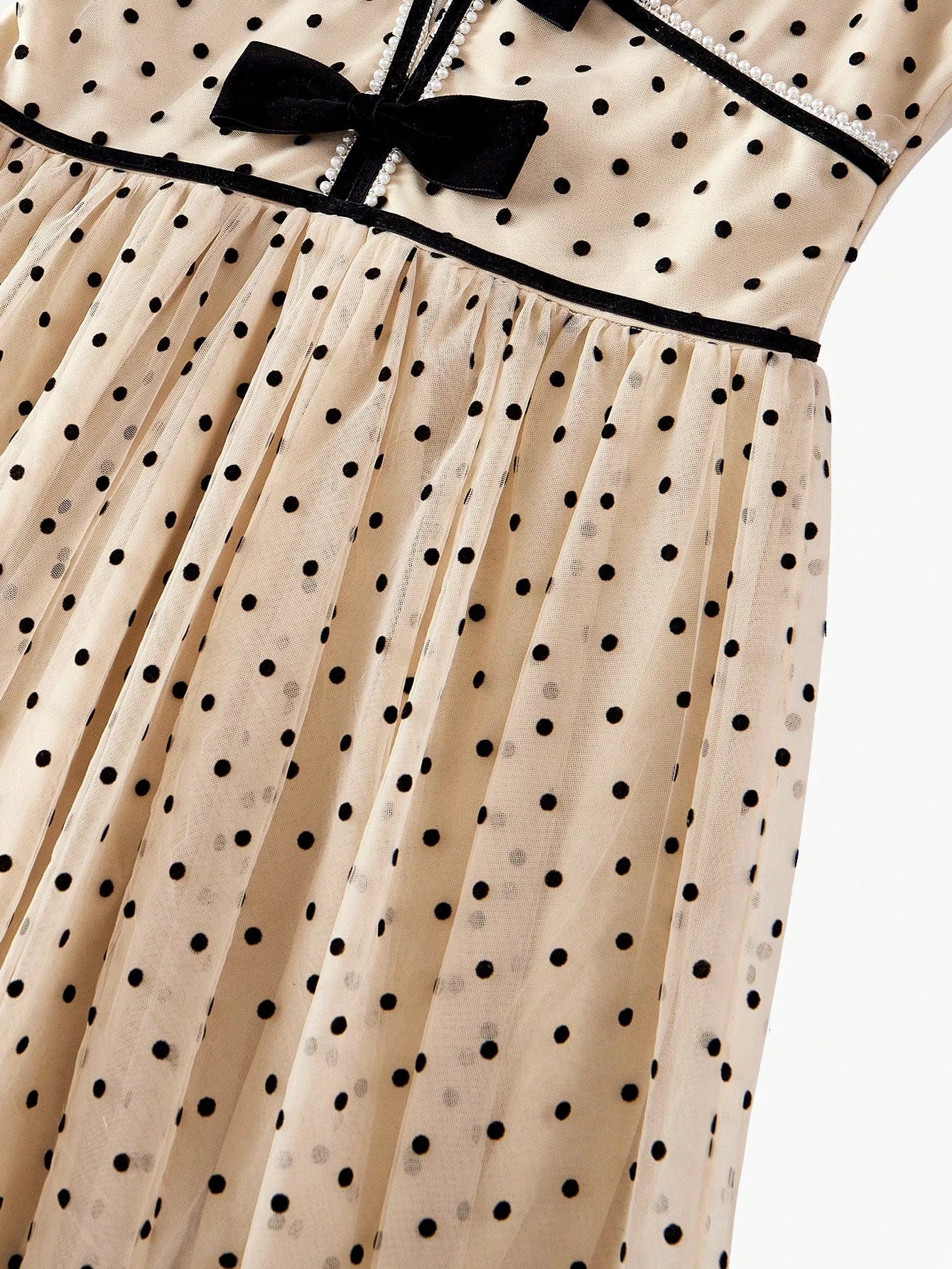 PREMIUM MESH POLKA DOT LIGHTWEIGHT DRESSSPRINGSUMMER