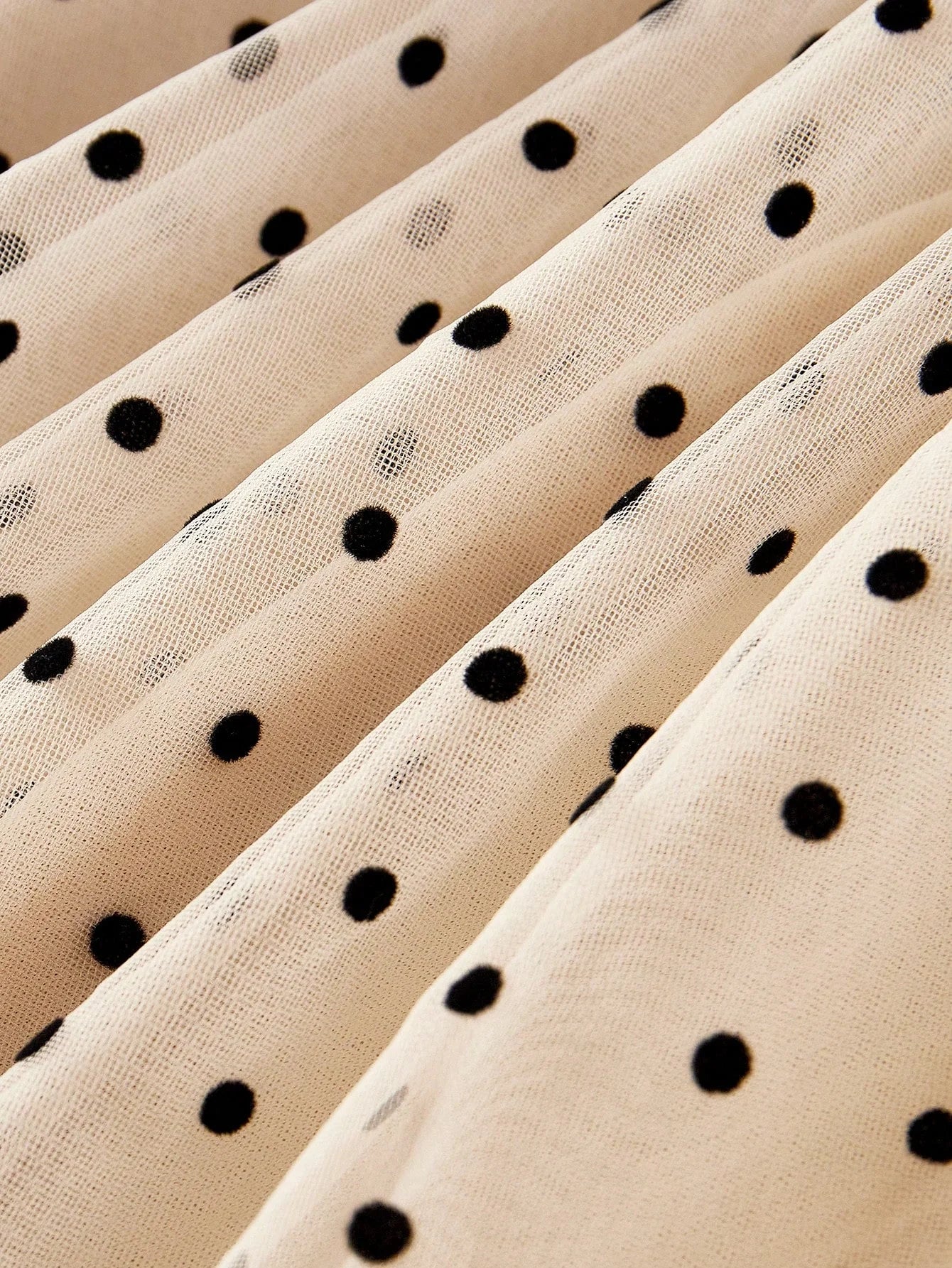 PREMIUM MESH POLKA DOT LIGHTWEIGHT DRESSSPRINGSUMMER
