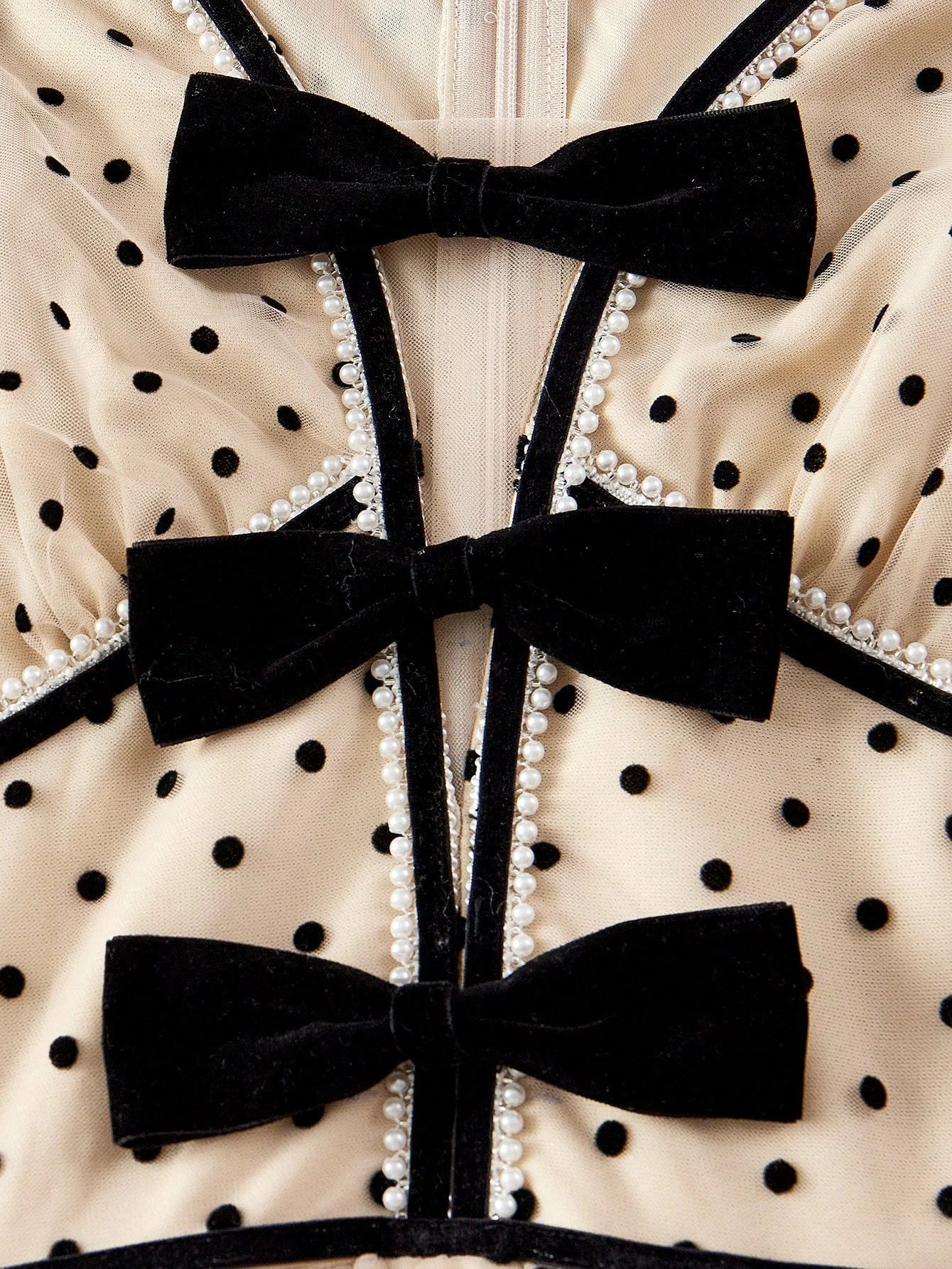 PREMIUM MESH POLKA DOT LIGHTWEIGHT DRESSSPRINGSUMMER