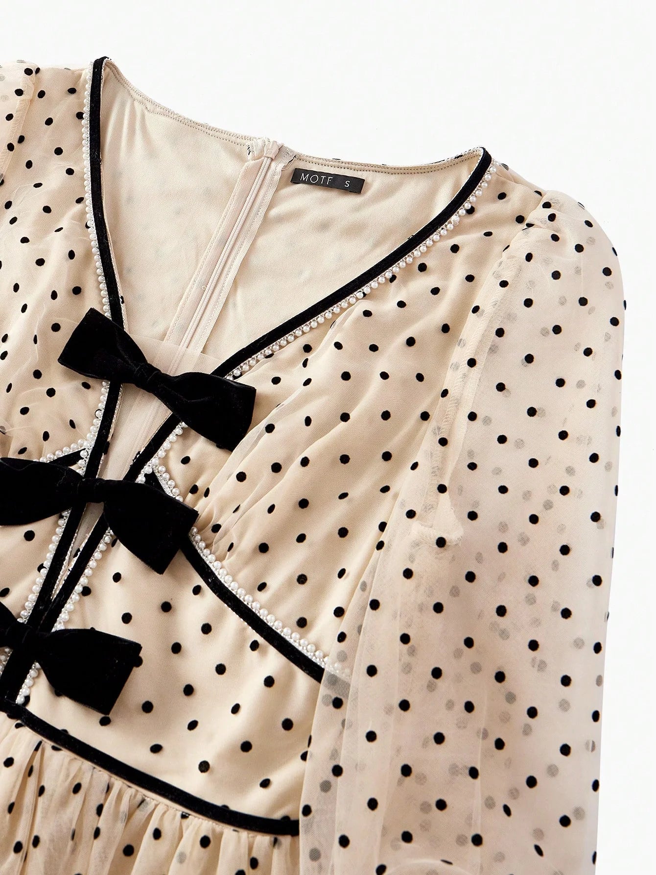 PREMIUM MESH POLKA DOT LIGHTWEIGHT DRESSSPRINGSUMMER