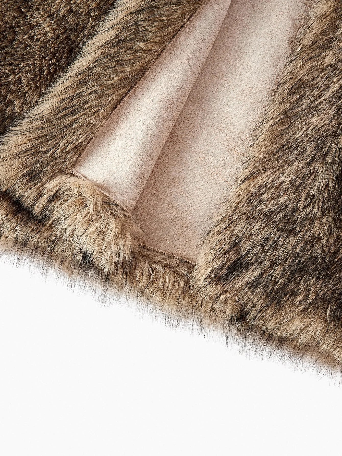 PREMIUM MIDLENGTH LOOSE FAUX FUR COAT AUTUMNWINTER