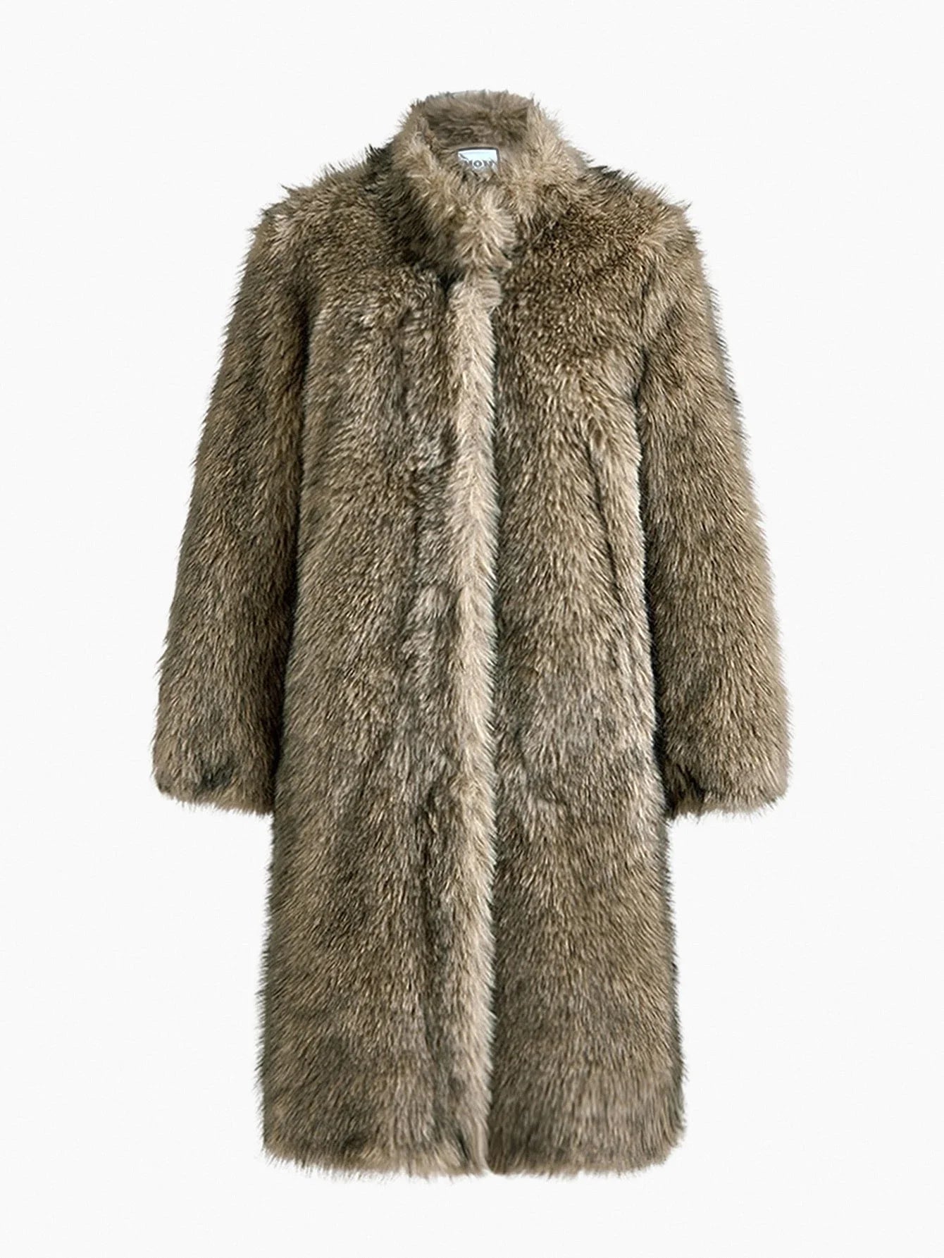PREMIUM MIDLENGTH LOOSE FAUX FUR COAT AUTUMNWINTER