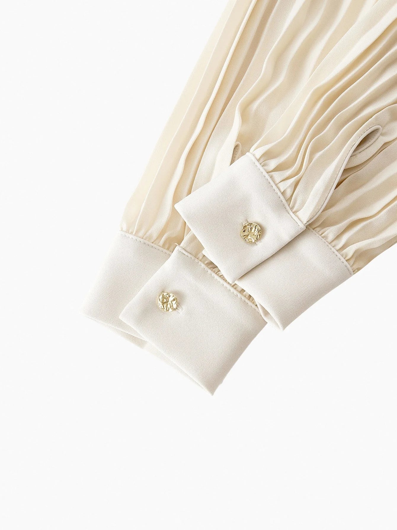 PREMIUM NOTCH NECK PLEATED LANTERN SLEEVE 2 IN 1 DRESS WITHOUT BELT