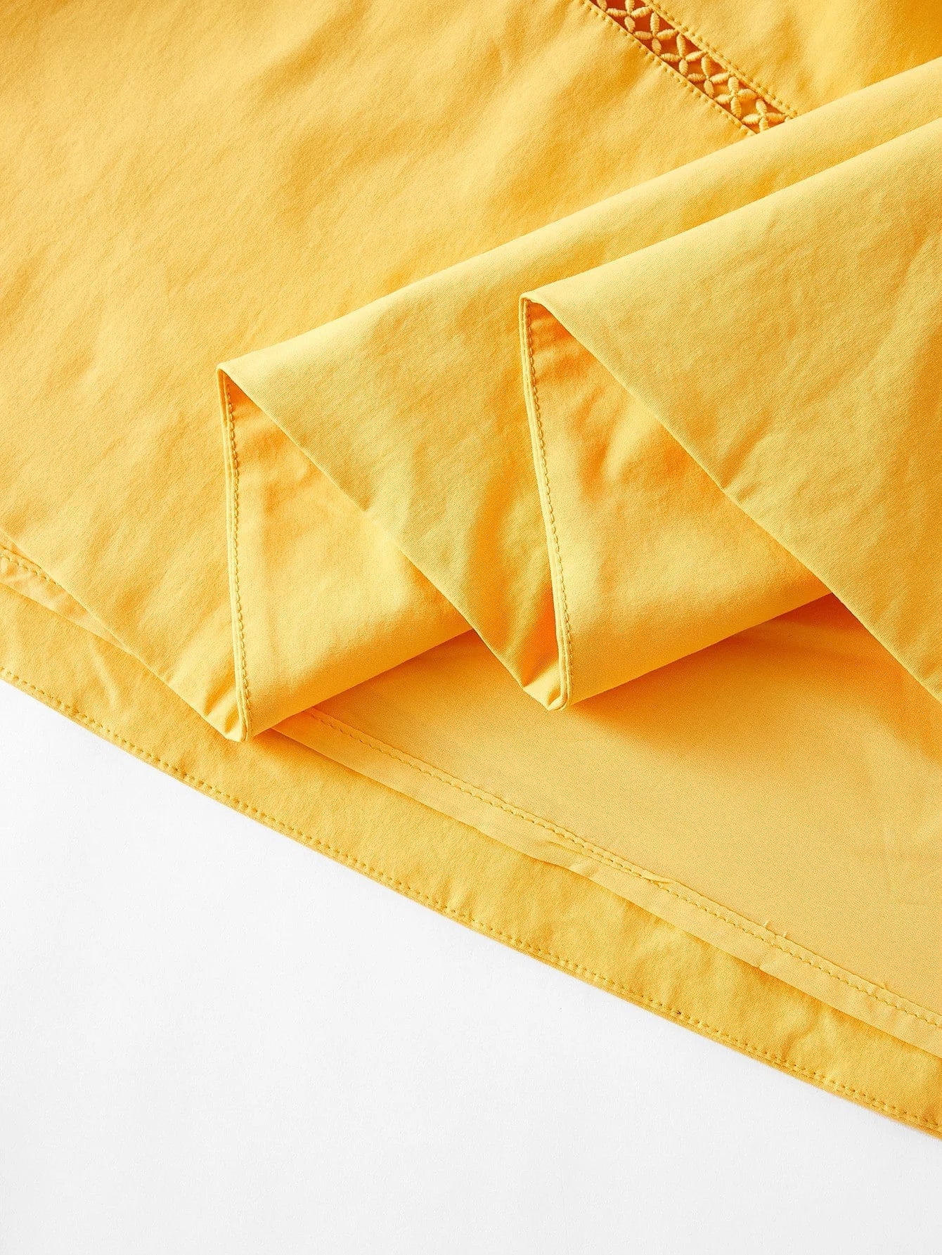 PREMIUM NOTCHED NECKLINE A LINE DRESS