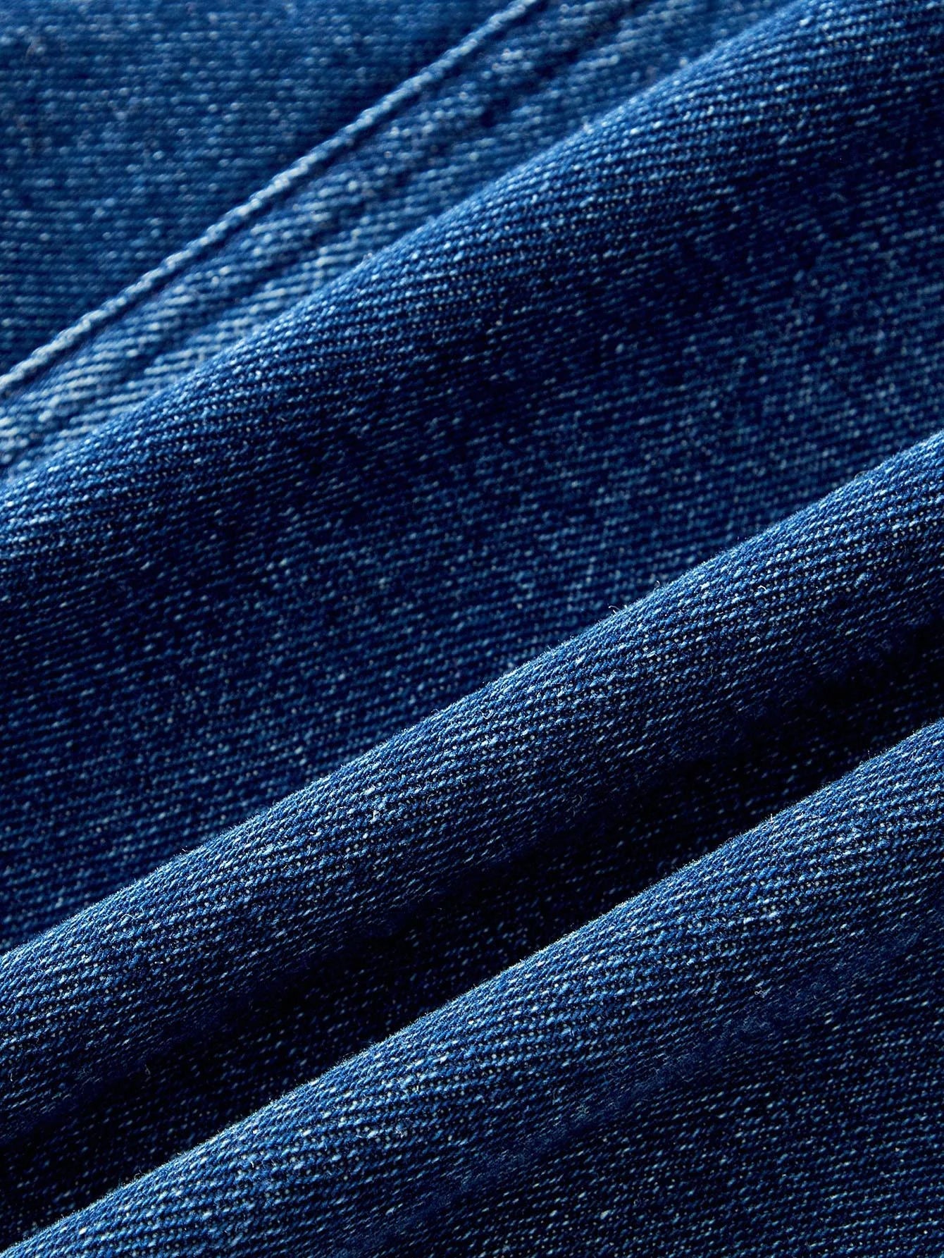 PREMIUM OFF SHOULDER CONTRAST FAUX FUR BELTED DENIM DRESS