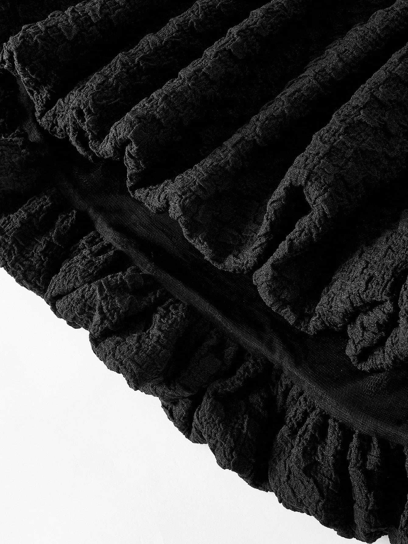 PREMIUM OFF SHOULDER RUFFLE HEM RUCHED DRESS