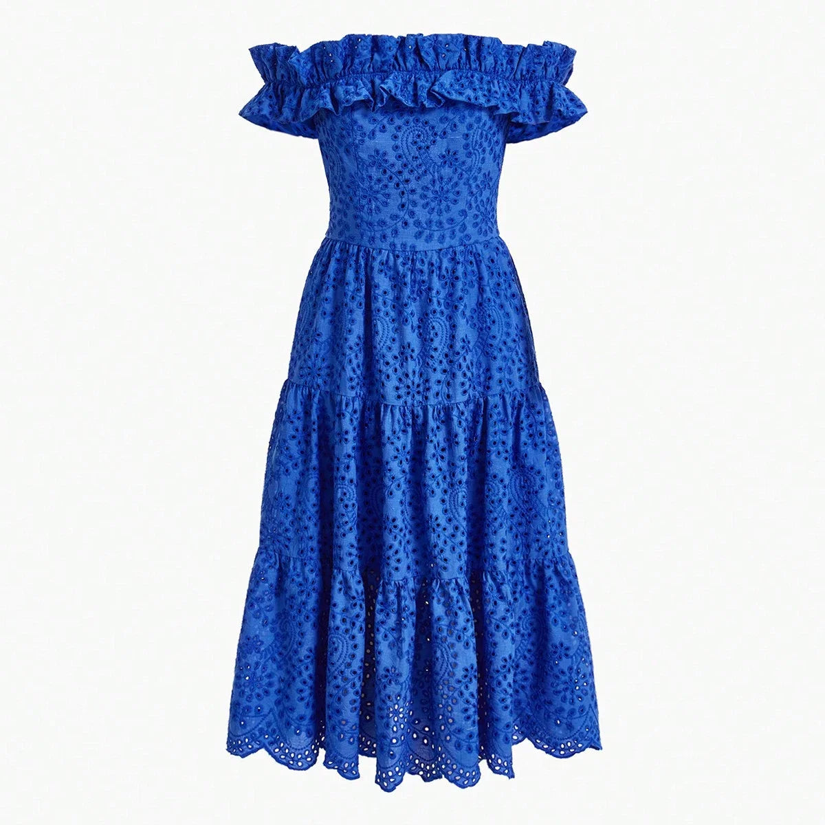 PREMIUM OFFSHOULDER RUFFLE SCHIFFY DRESSSUMMER OUTFITS FOR BEACH VACATION