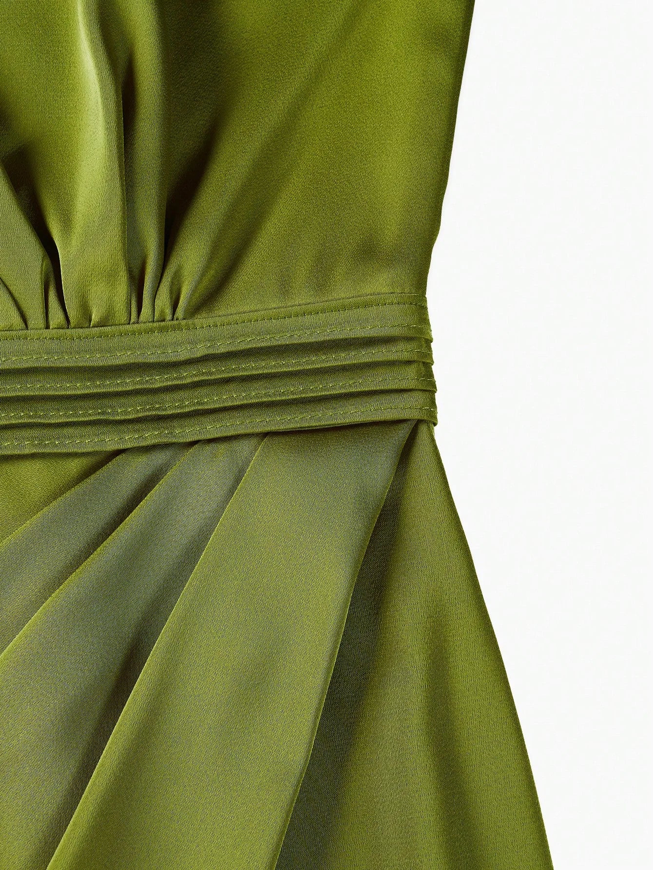 PREMIUM ONESHOULDER GATHERED DRESS