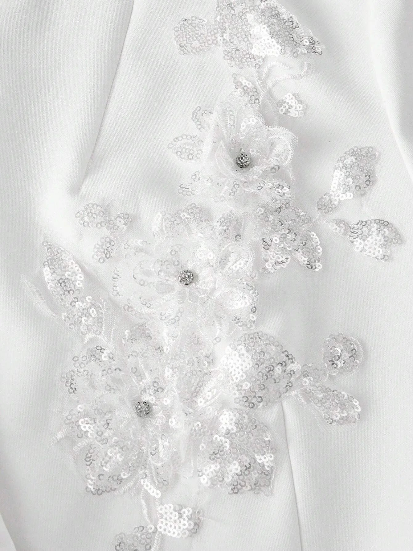 PREMIUM PEAK COLLAR CONTRAST SEQUIN DETAIL SEAM FRONT JUMPSUIT