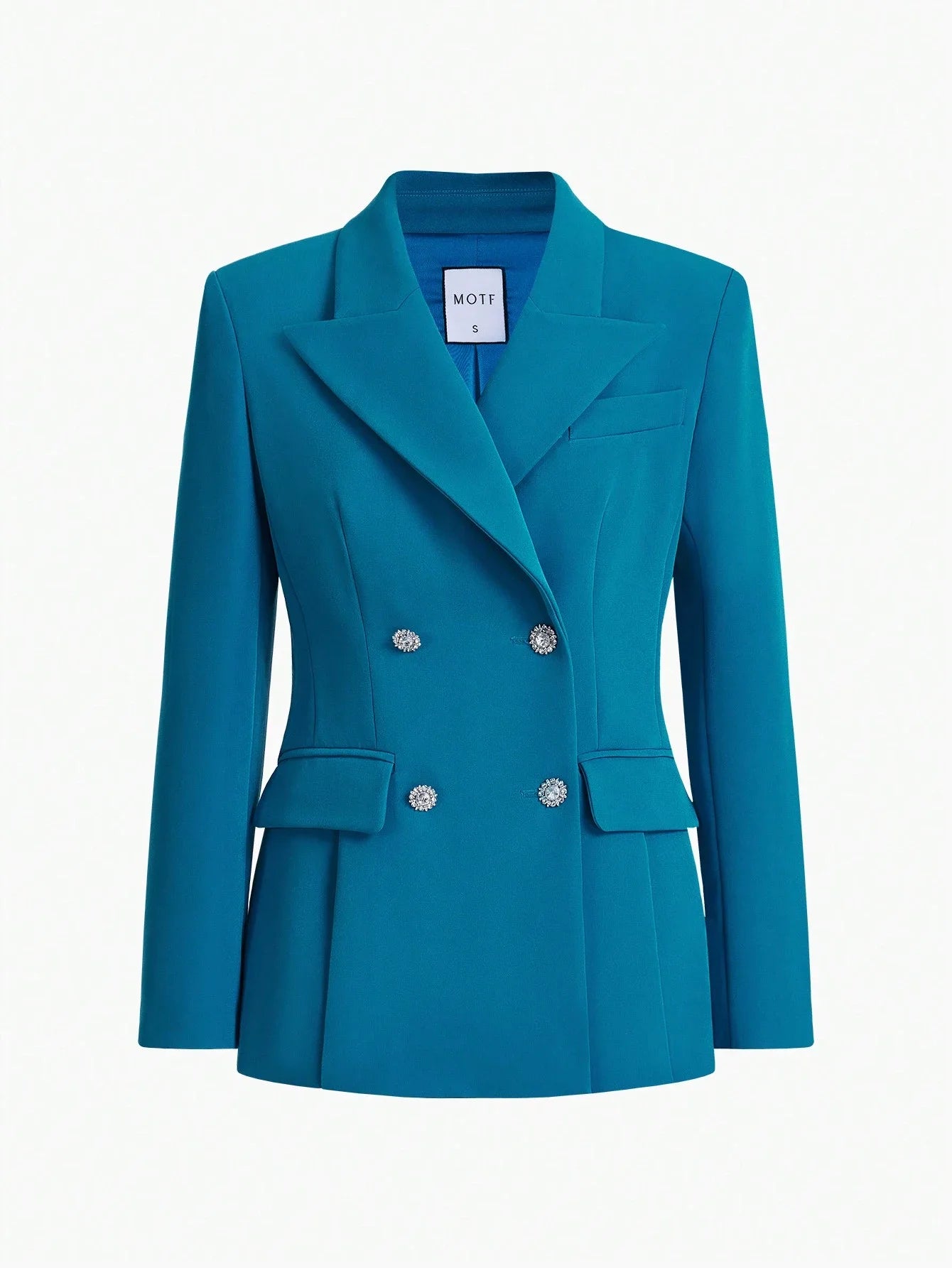 PREMIUM PEAK LAPEL DOUBLE BREASTED BLAZER