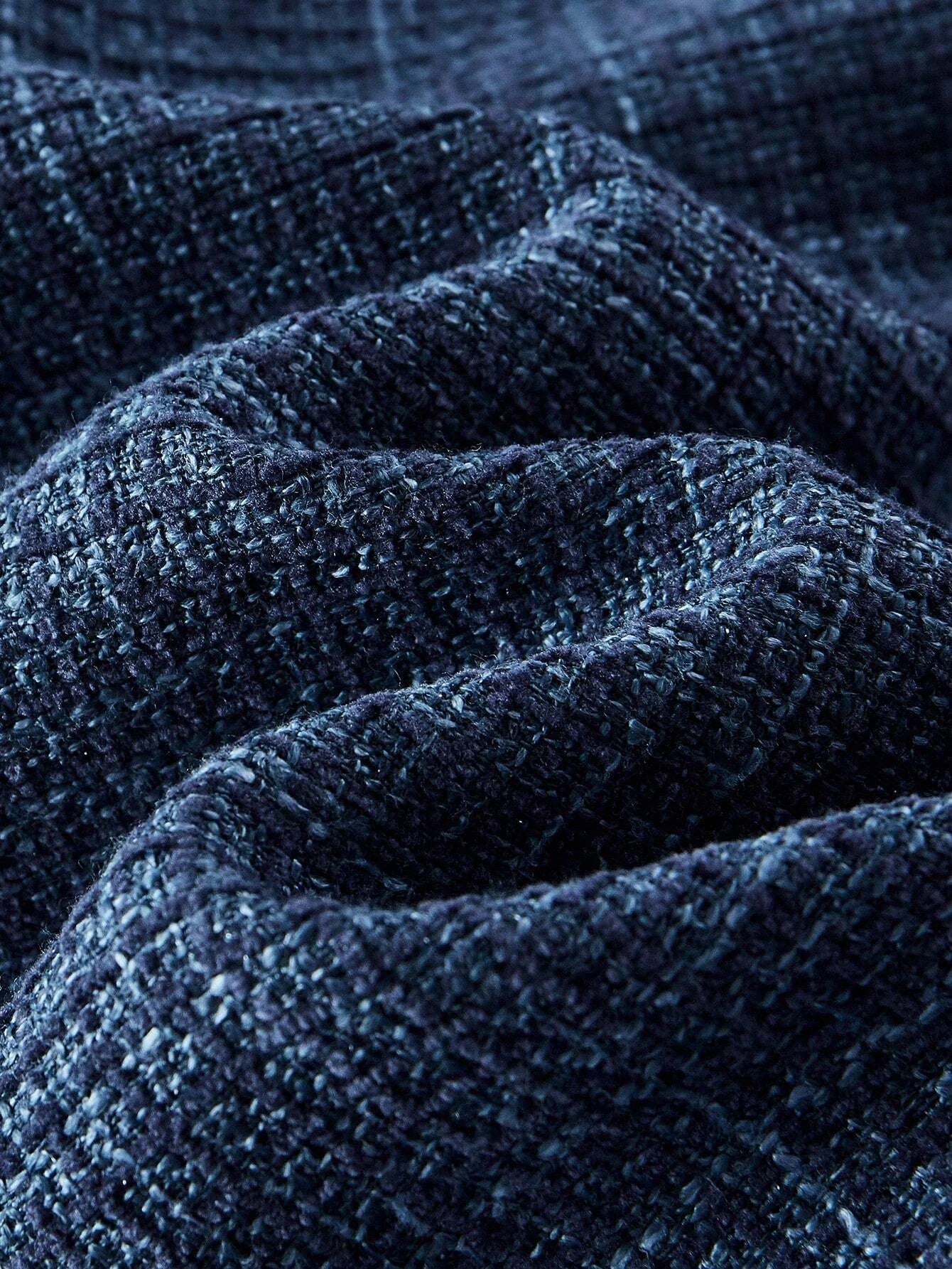 PREMIUM PLAID PRINT SLANT POCKET RAW HEM FLARE LEG OVERALL JUMPSUIT WITHOUT BLACK SWEATER AND BELT