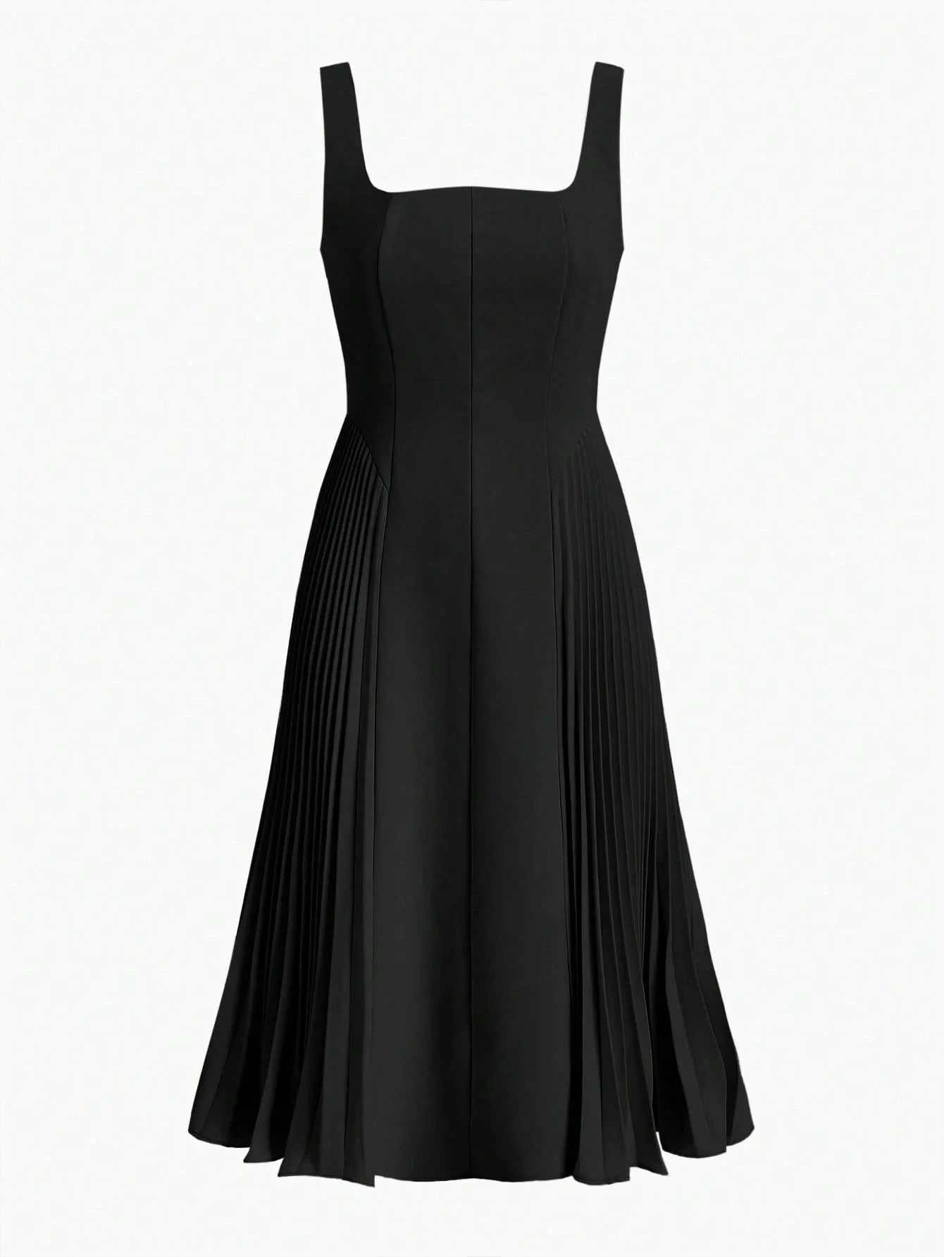 PREMIUM PLEATED CORSET MIDI DRESS
