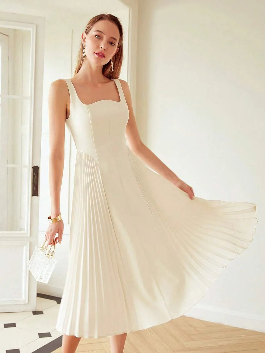 PREMIUM PLEATED CORSET MIDI DRESSHOLIDAY PARTY BIRTHDAY FORMAL EVENING OCCASSION