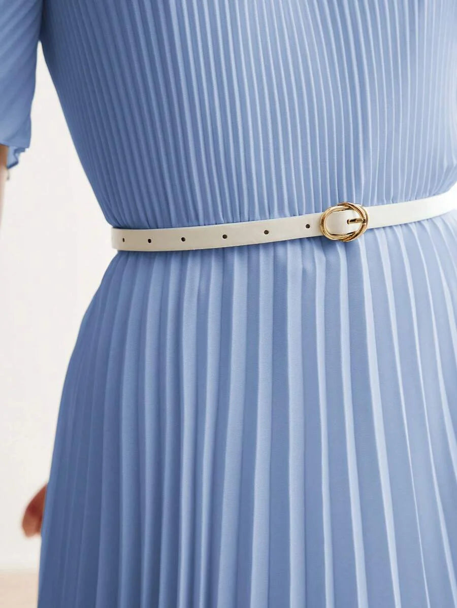 PREMIUM PLEATED FLOWY DRESS