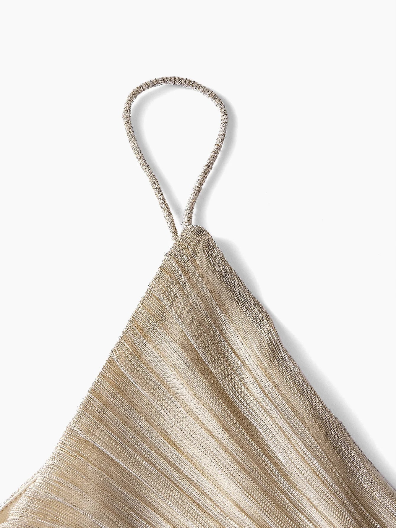 PREMIUM PLISSE LAYERED RUFFLE HEM SLIP DRESS