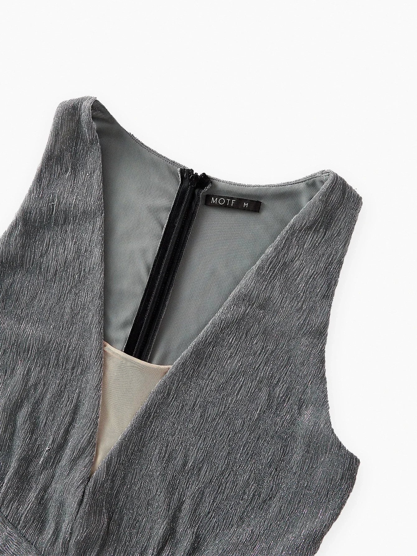 PREMIUM PLUNGING NECK CUTOUT WAIST LAYERED RUFFLE HEM SPLIT THIGH MAXI DRESS