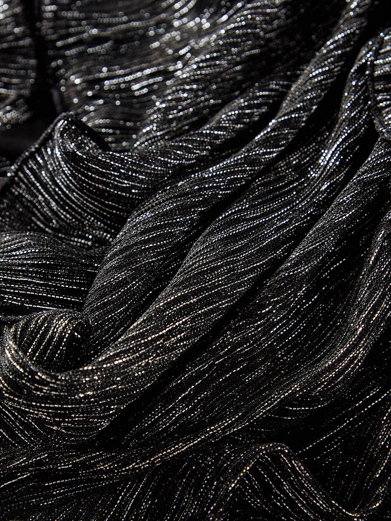 PREMIUM PLUNGING NECK CUTOUT WAIST LAYERED RUFFLE HEM SPLIT THIGH MAXI DRESS