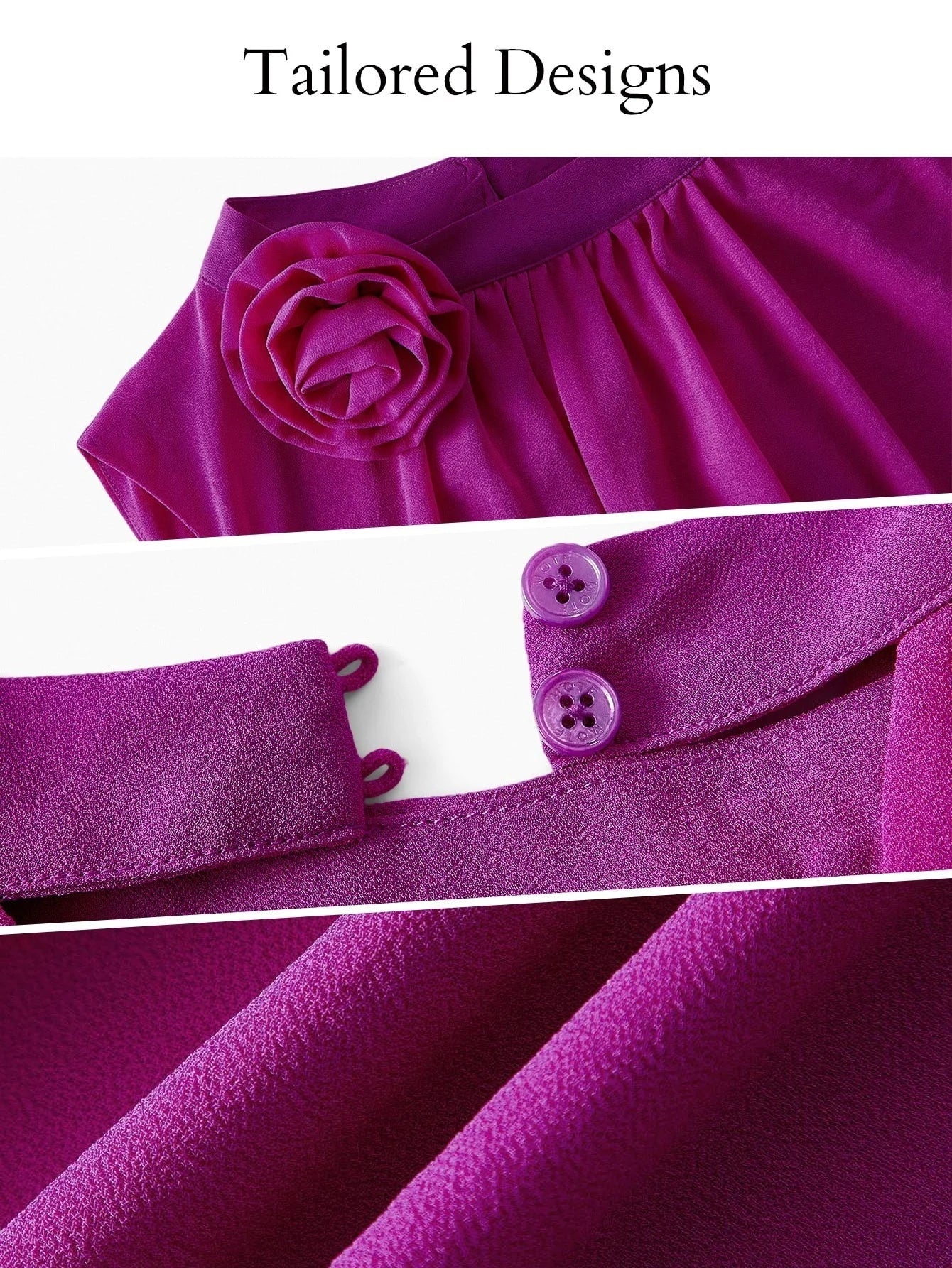 PREMIUM PLUS CHIFFON 3D FLORAL LIGHTWEIGHT SLEEVELESS DRESS