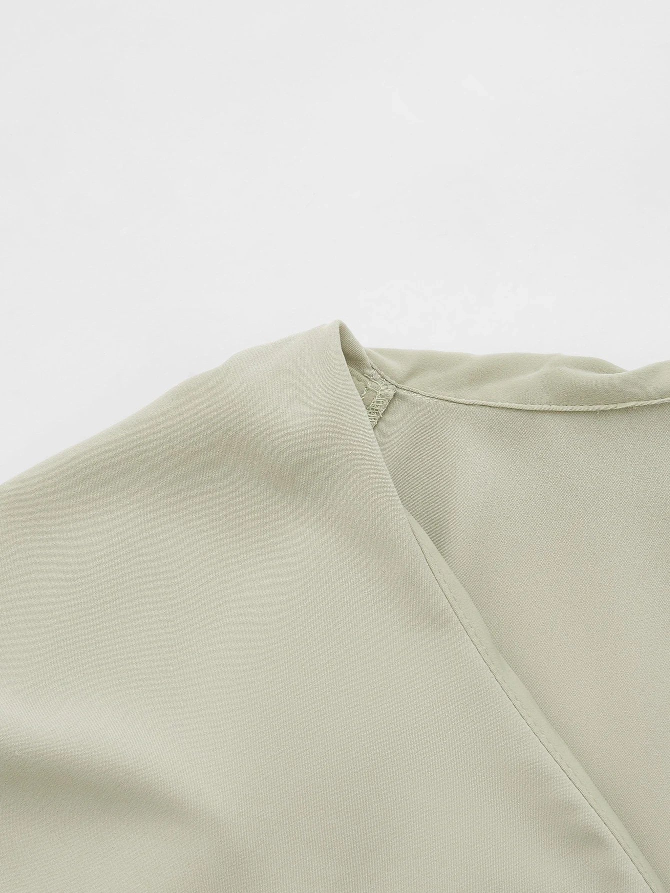 PREMIUM PLUS DRAPED RUFFLE TRIM TOP