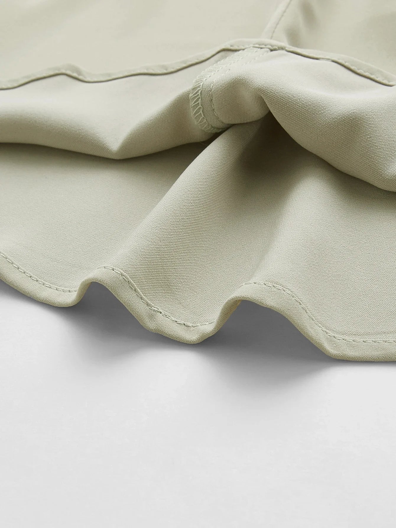 PREMIUM PLUS DRAPED RUFFLE TRIM TOP