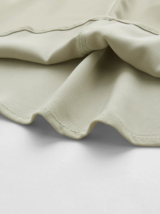 PREMIUM PLUS DRAPED RUFFLE TRIM TOP