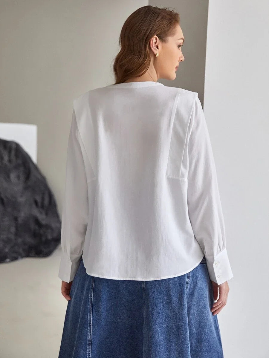 PREMIUM PLUS LINE EMBROIDERY BLOUSE