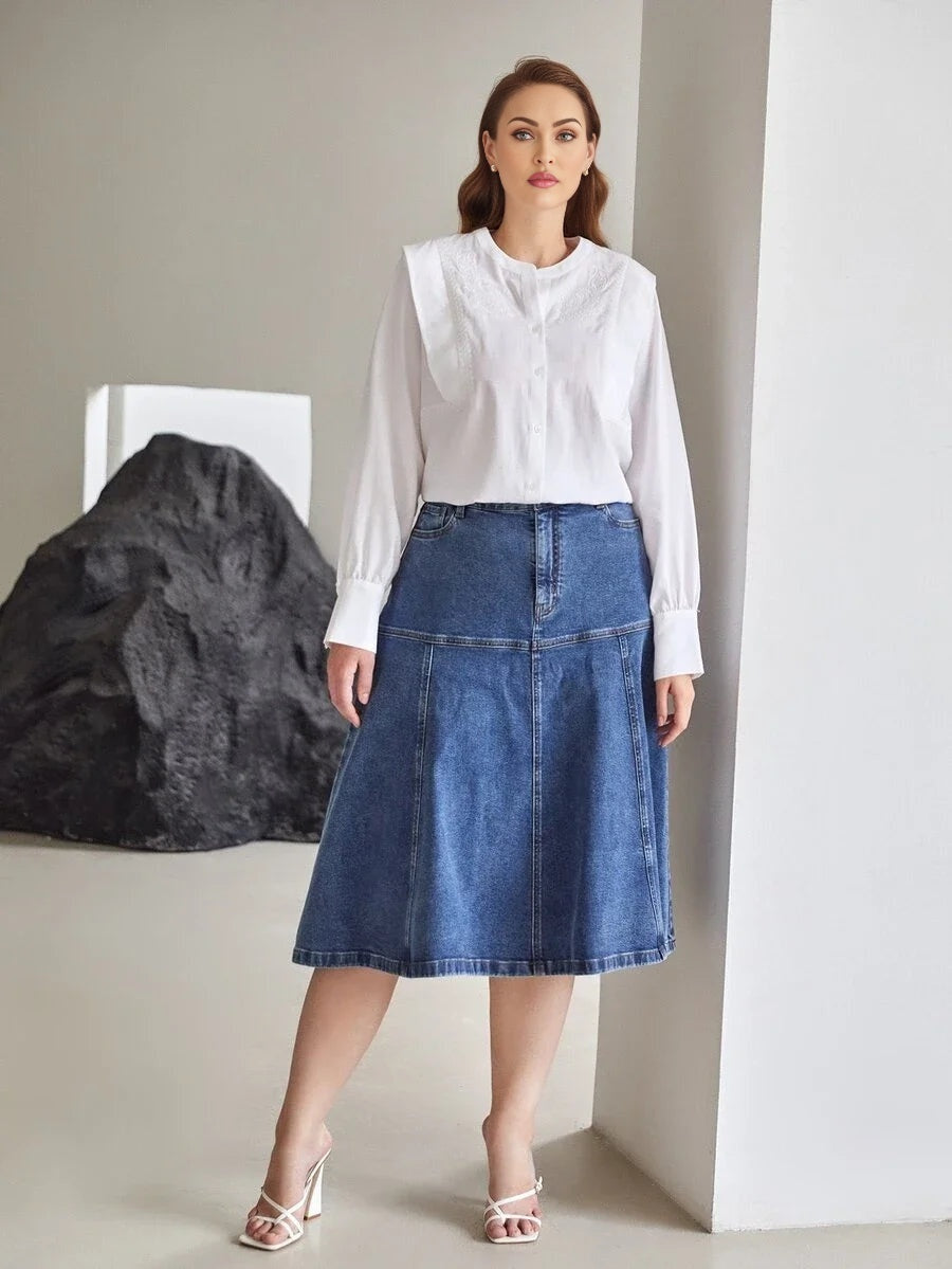 PREMIUM PLUS LINE EMBROIDERY BLOUSE