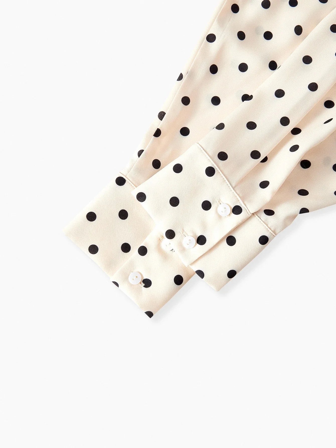 PREMIUM PLUS POLKA DOT PRINT LONG SLEEVE SHIRT