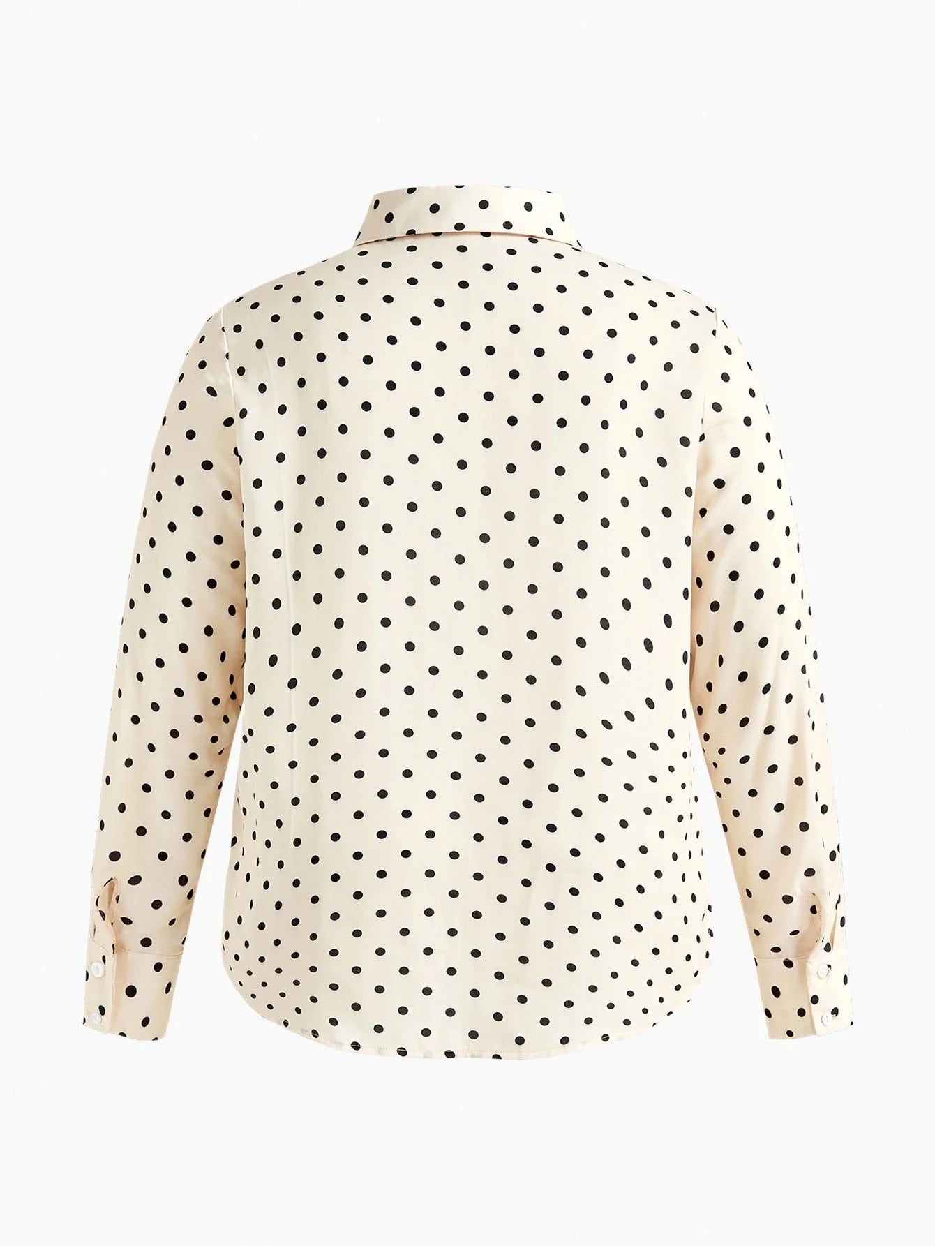 PREMIUM PLUS POLKA DOT PRINT LONG SLEEVE SHIRT