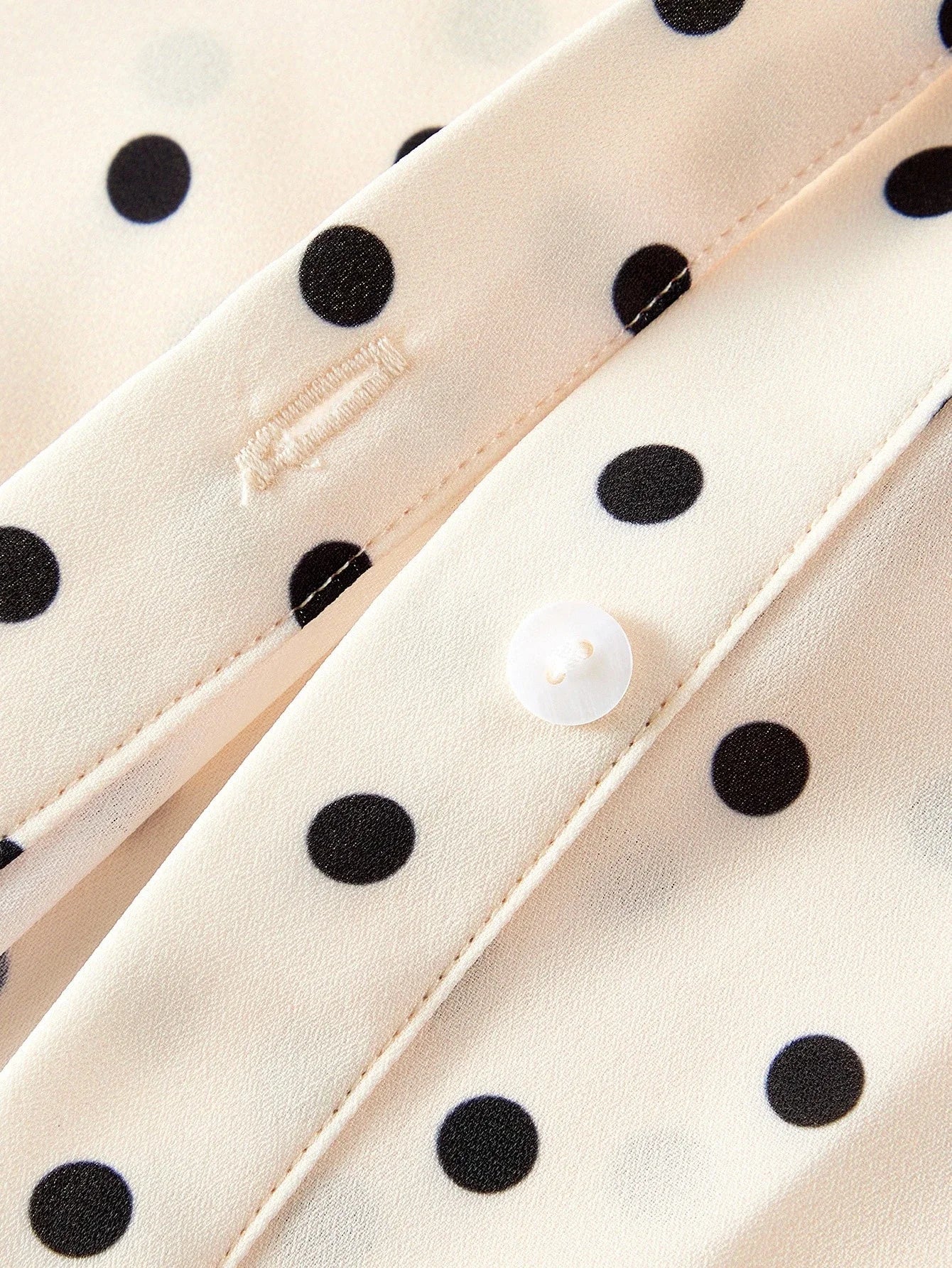 PREMIUM PLUS POLKA DOT PRINT LONG SLEEVE SHIRT