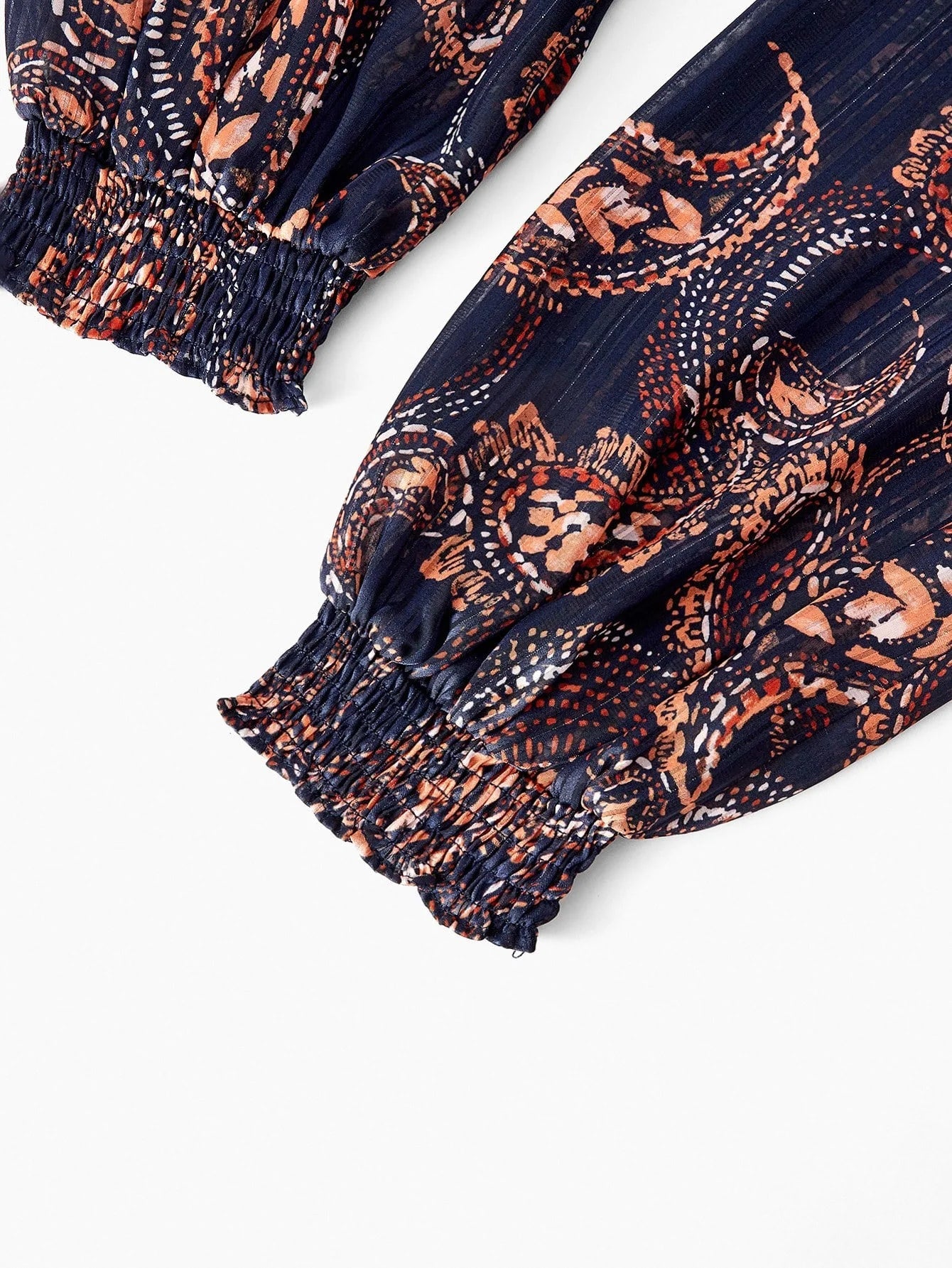 PREMIUM PLUS SIZE AUTUMNWINTER BOHEMIAN CHIC PAISLEY PRINT LONG SLEEVE DRESS