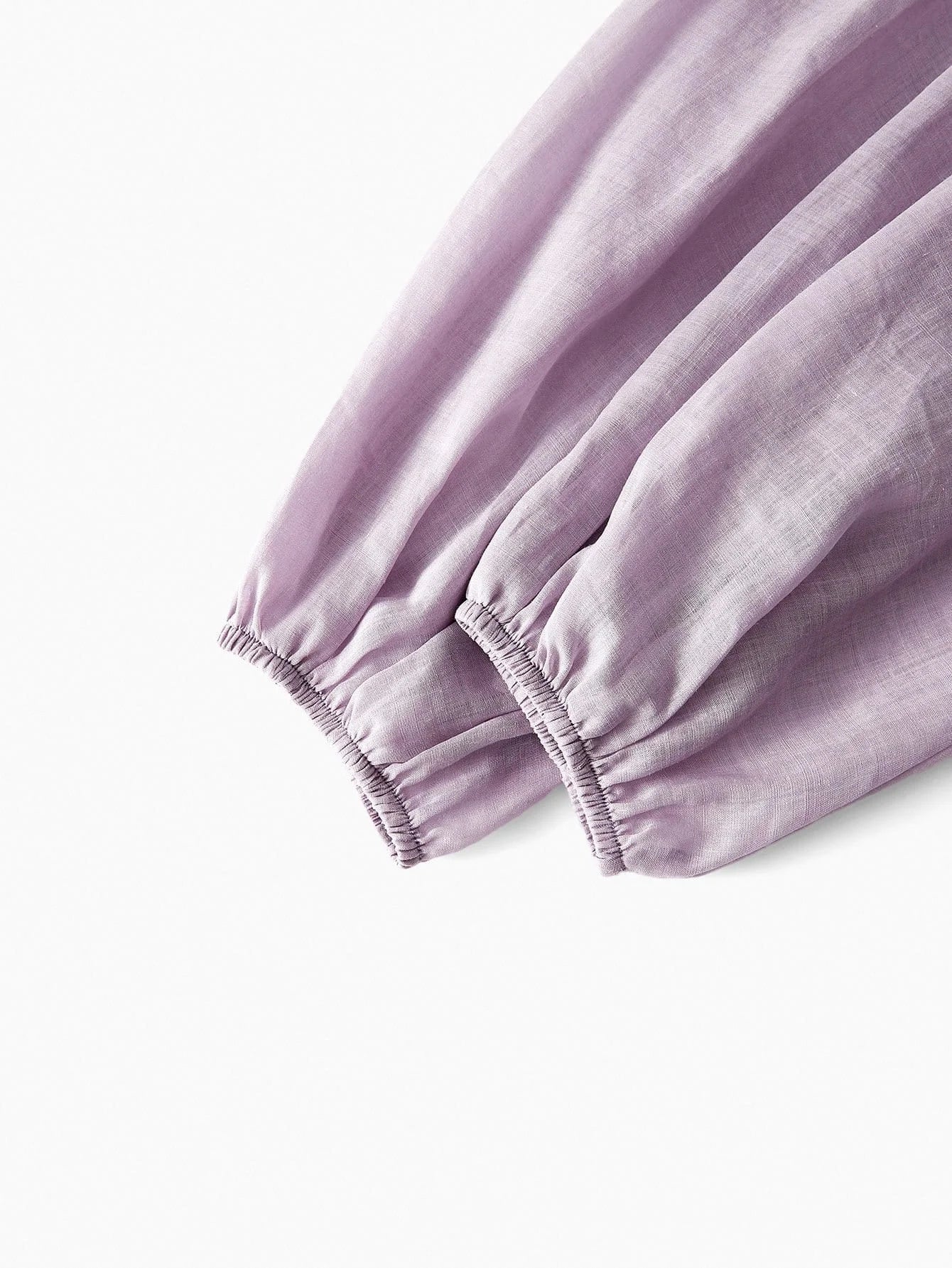 PREMIUM PLUS SIZE LINE SHEER BLOUSE