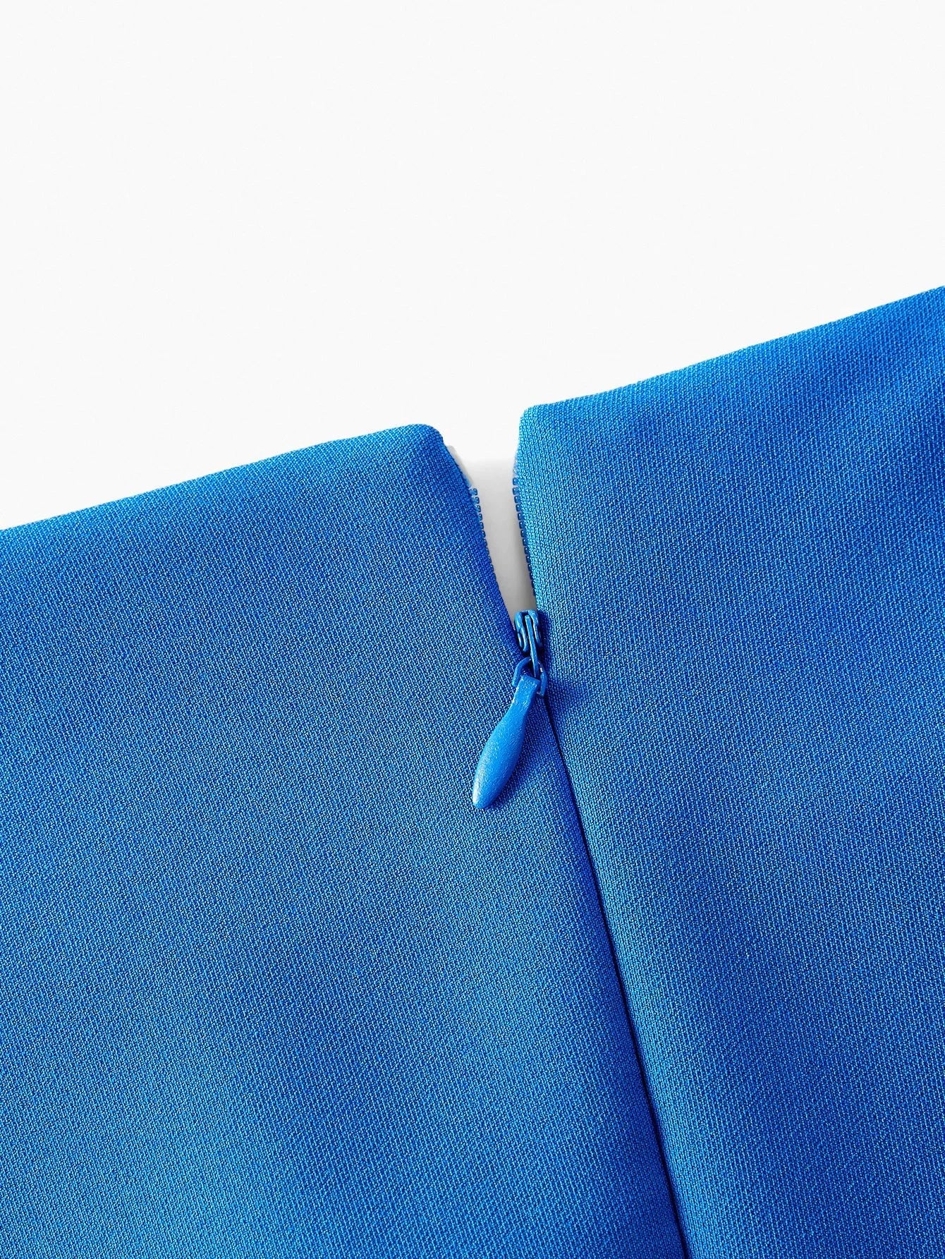 PREMIUM PLUS SIZE SOLID RUCHED WAIST ASYMMETRICAL RUFFLE HEM DRESS