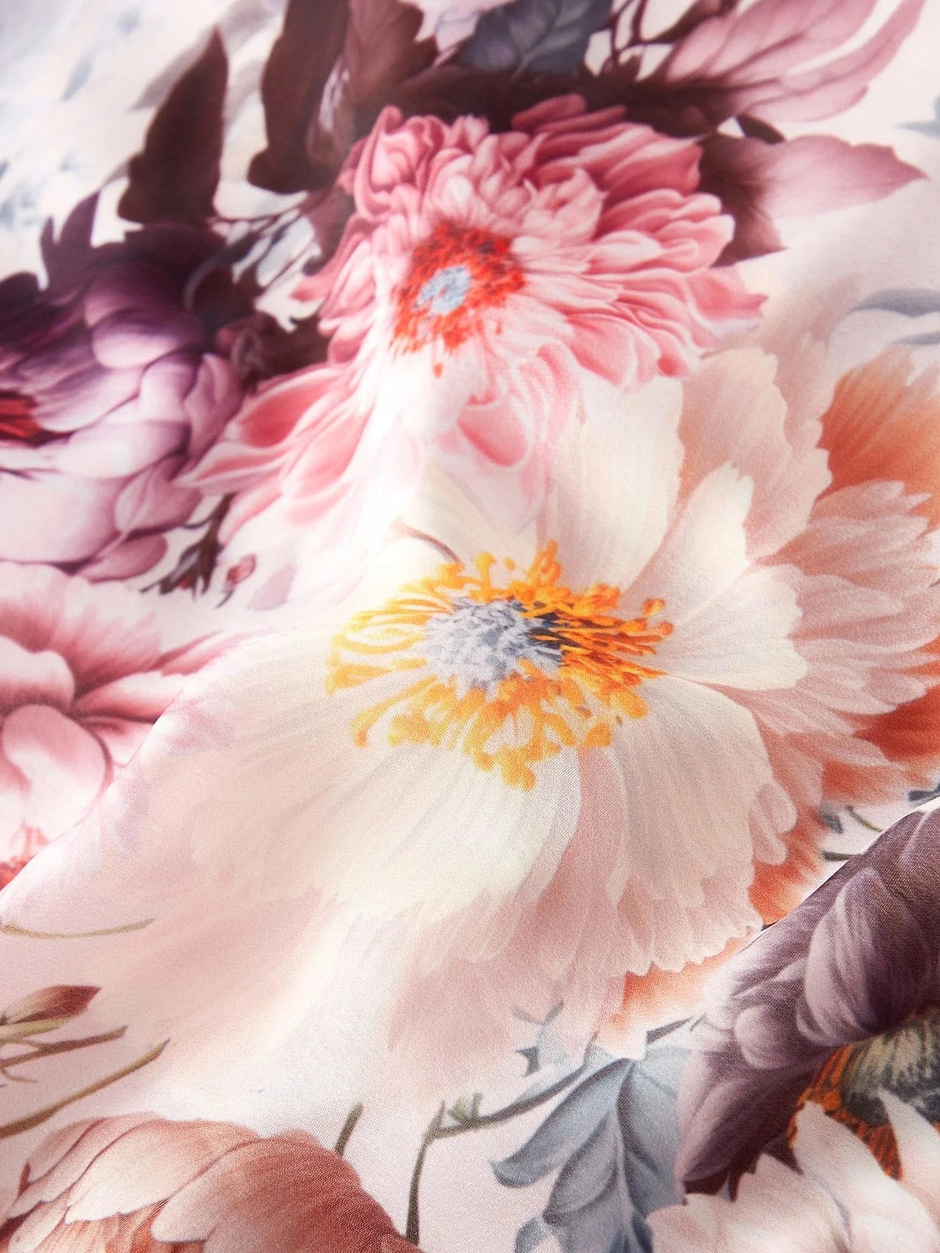 PREMIUM PLUS SIZE WOMENS POSITIONED PRINT SHIRT COLLAR TENCEL BLEND MIDLENGTH DRESS WITH BELT