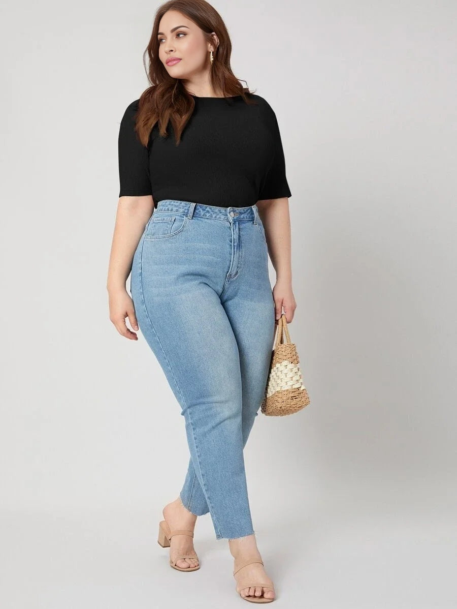 PREMIUM PLUS SLIM RIBBED TSHIRT