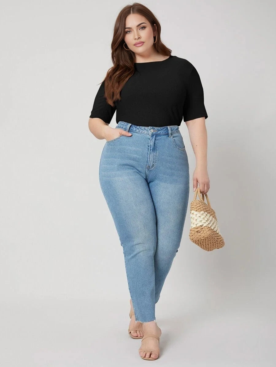 PREMIUM PLUS SLIM RIBBED TSHIRT