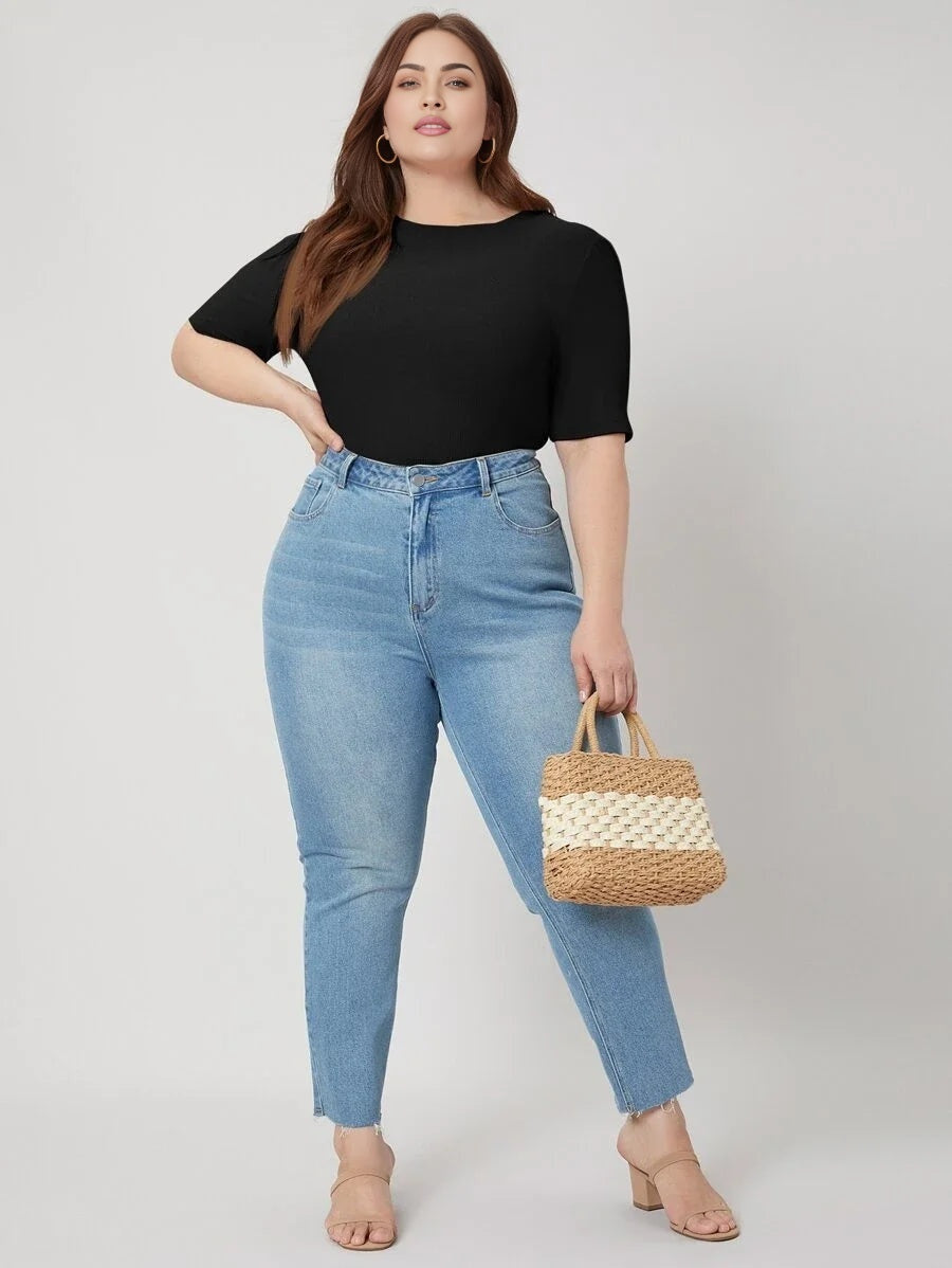 PREMIUM PLUS SLIM RIBBED TSHIRT