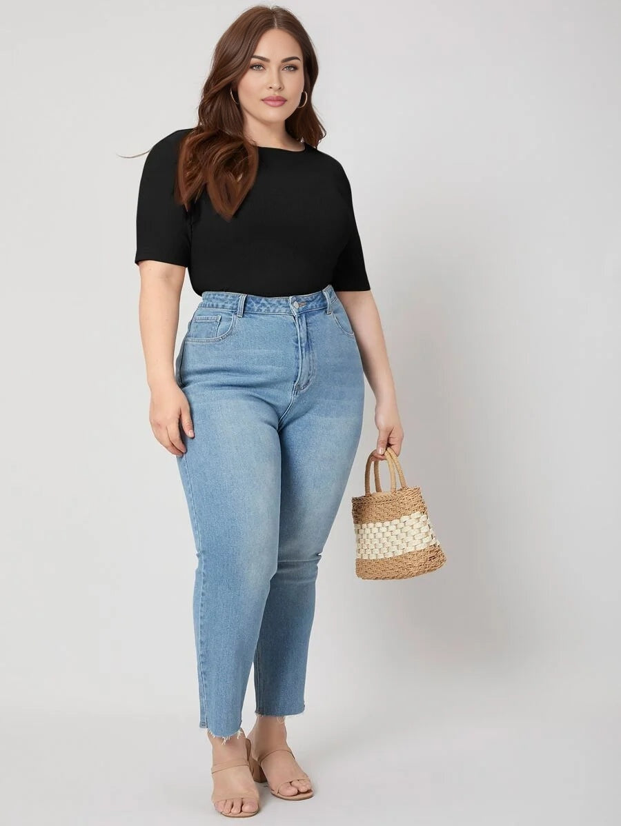 PREMIUM PLUS SLIM RIBBED TSHIRT