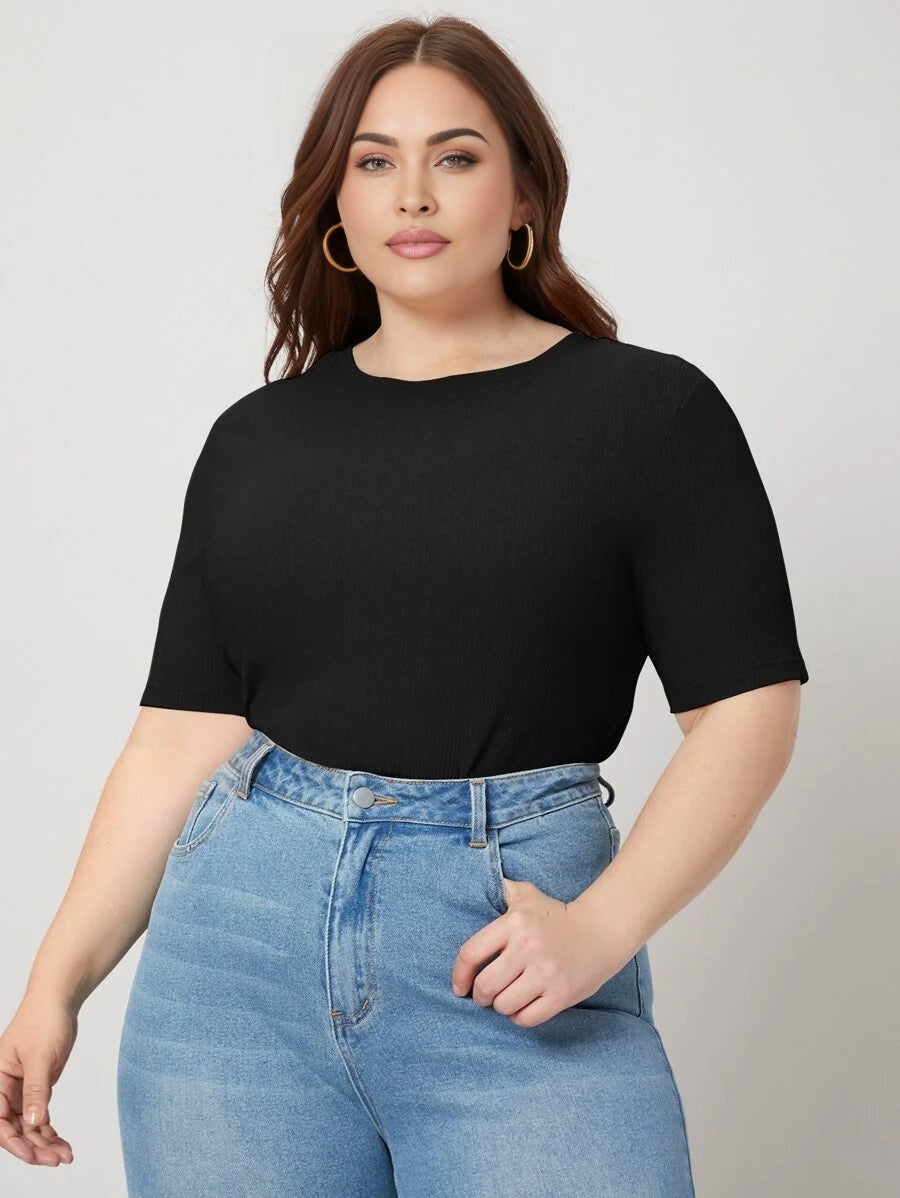 PREMIUM PLUS SLIM RIBBED TSHIRT