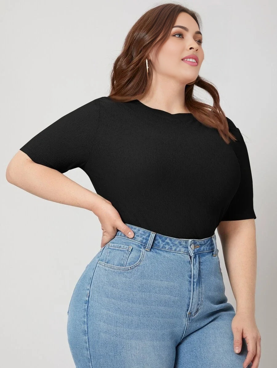 PREMIUM PLUS SLIM RIBBED TSHIRT