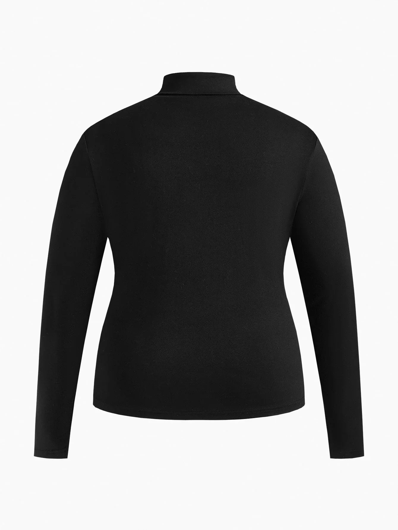 PREMIUM PLUS SOLID HIGH NECK SLIM FIT TSHIRT