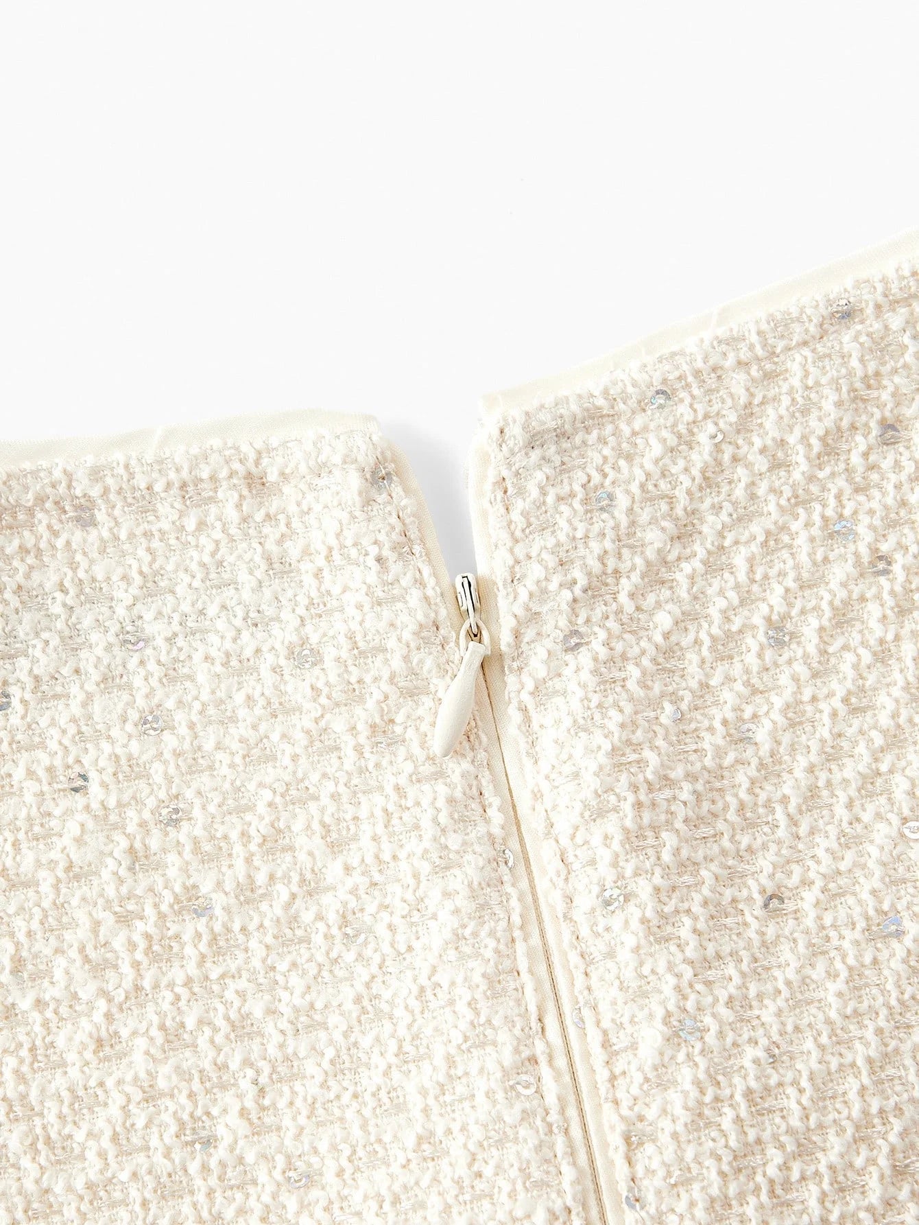 PREMIUM PLUS TWEED PLEATED HEM DRESS