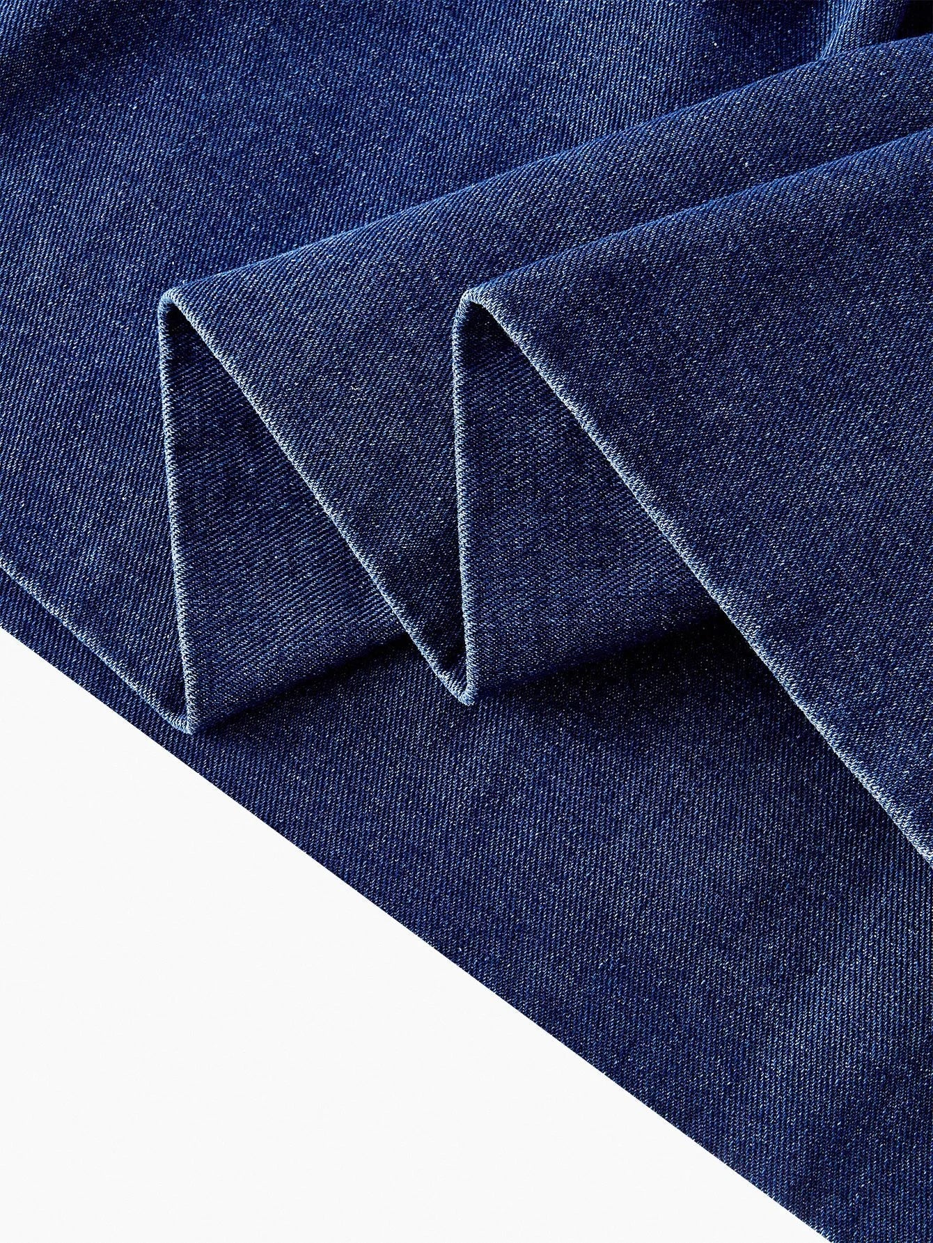 PREMIUM POCKET A LINE DENIM DRESS