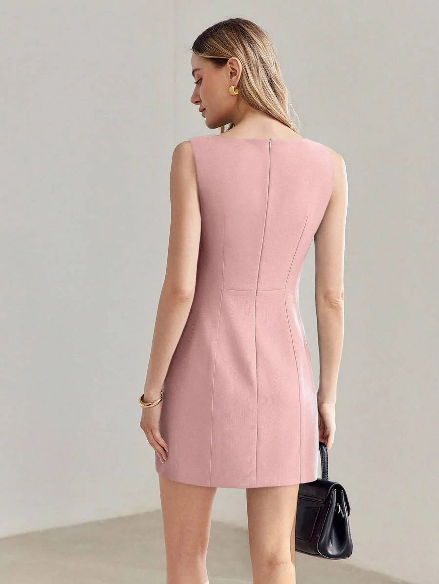 PREMIUM POCKET ZIPPER DRESS