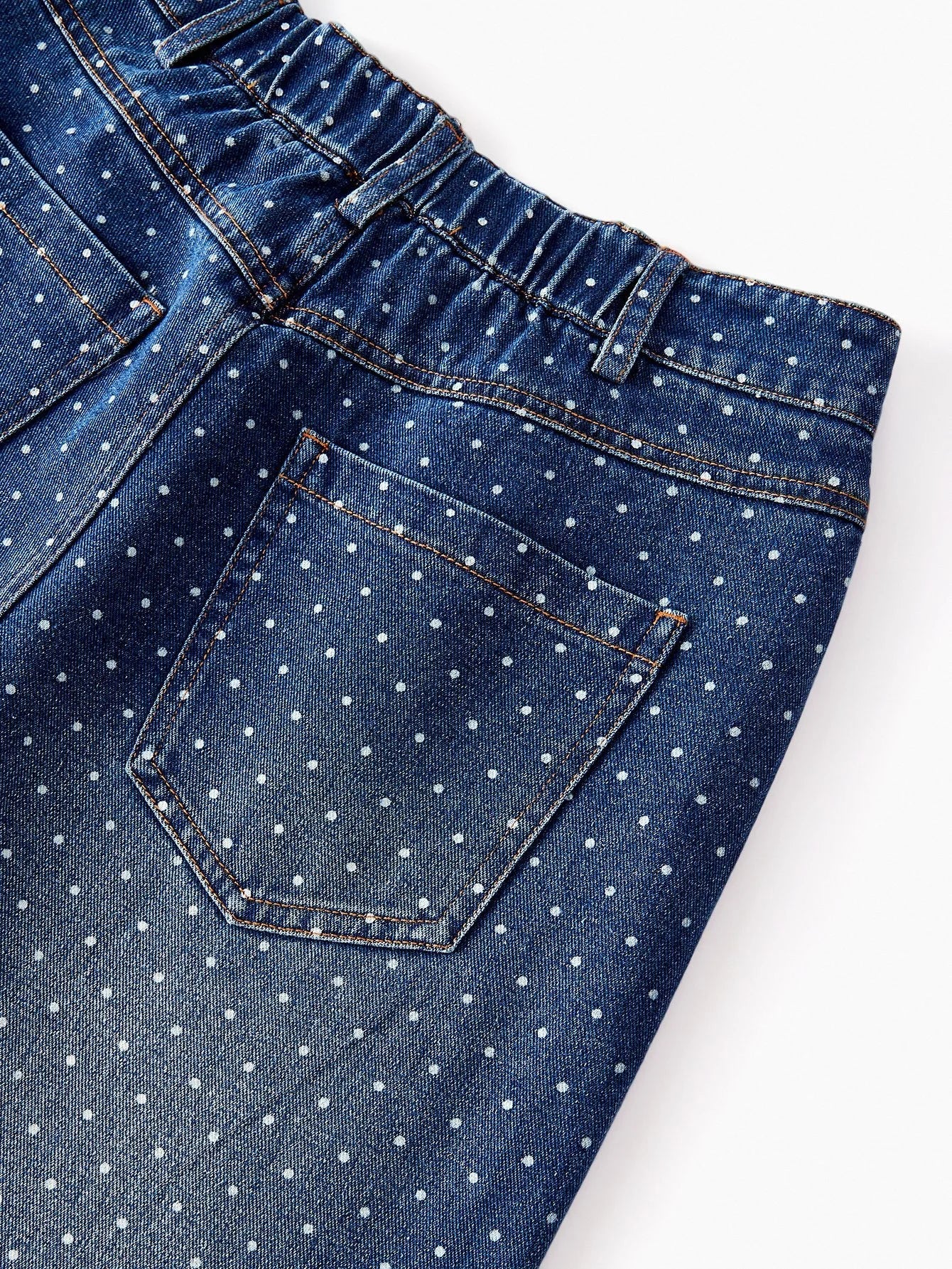 PREMIUM POLKA DOT PRINT BUTTON UP WAISTCOAT amp JEANS DENIM SET