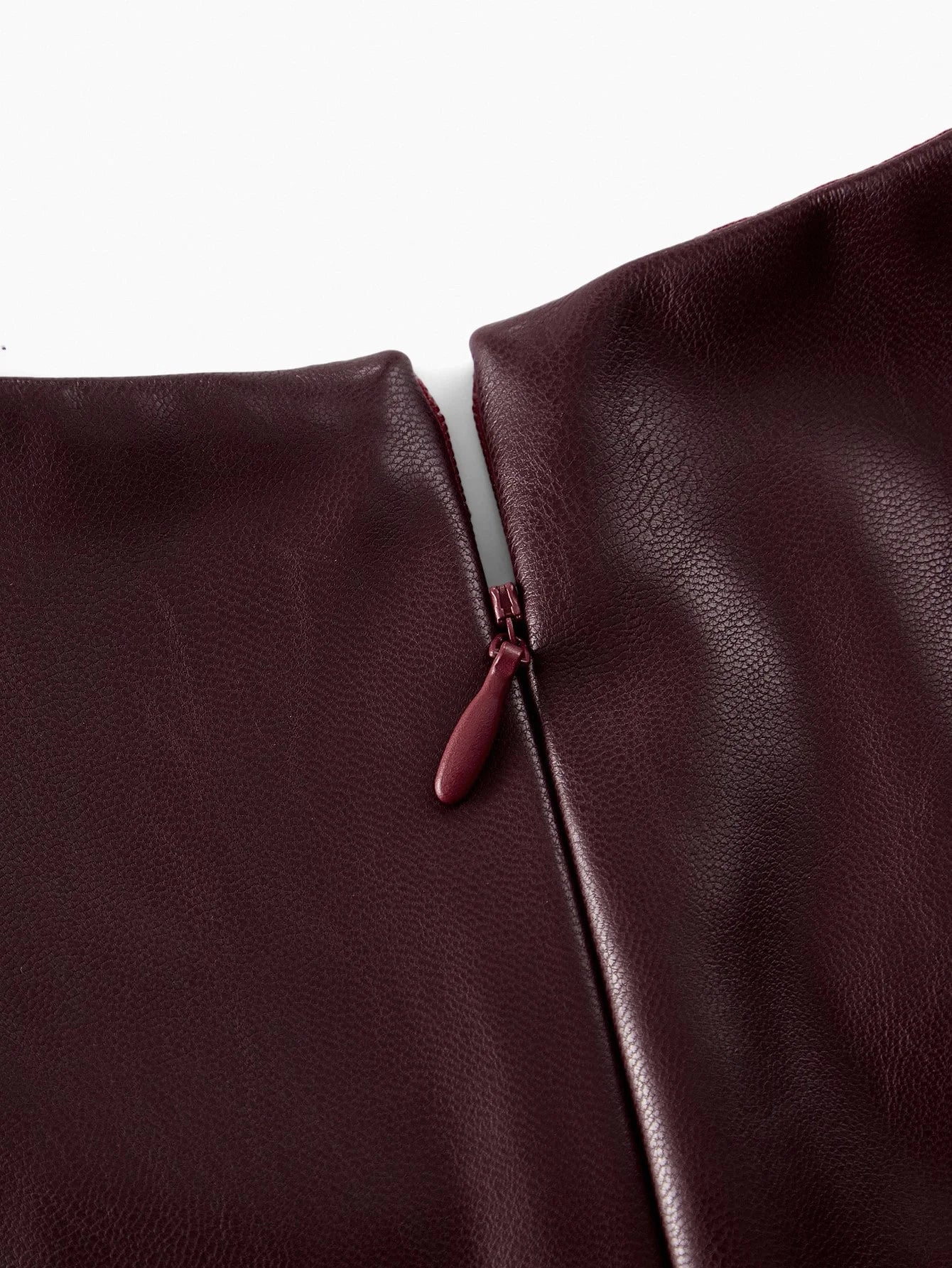 PREMIUM PU LEATHER BODICE OMBRE PRINT PLEATED HEM DRESS