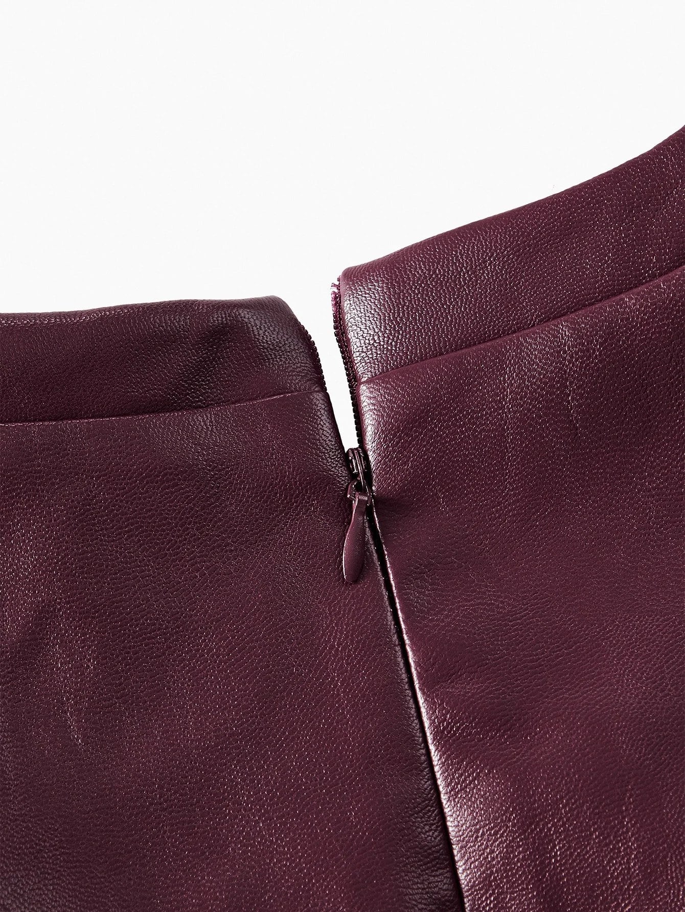 PREMIUM PU LEATHER CROSS WRAP FLOWY HEM DRESS